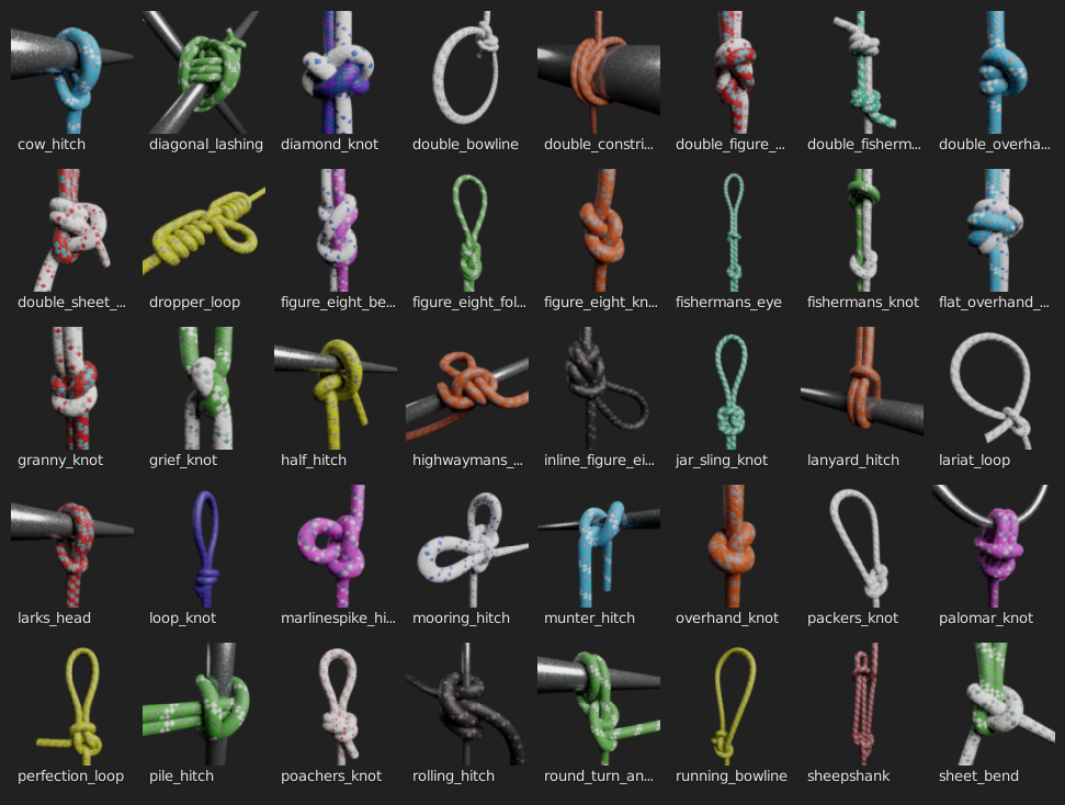 Knotus v1.1.0 fro Blender绳子打结绳结插件