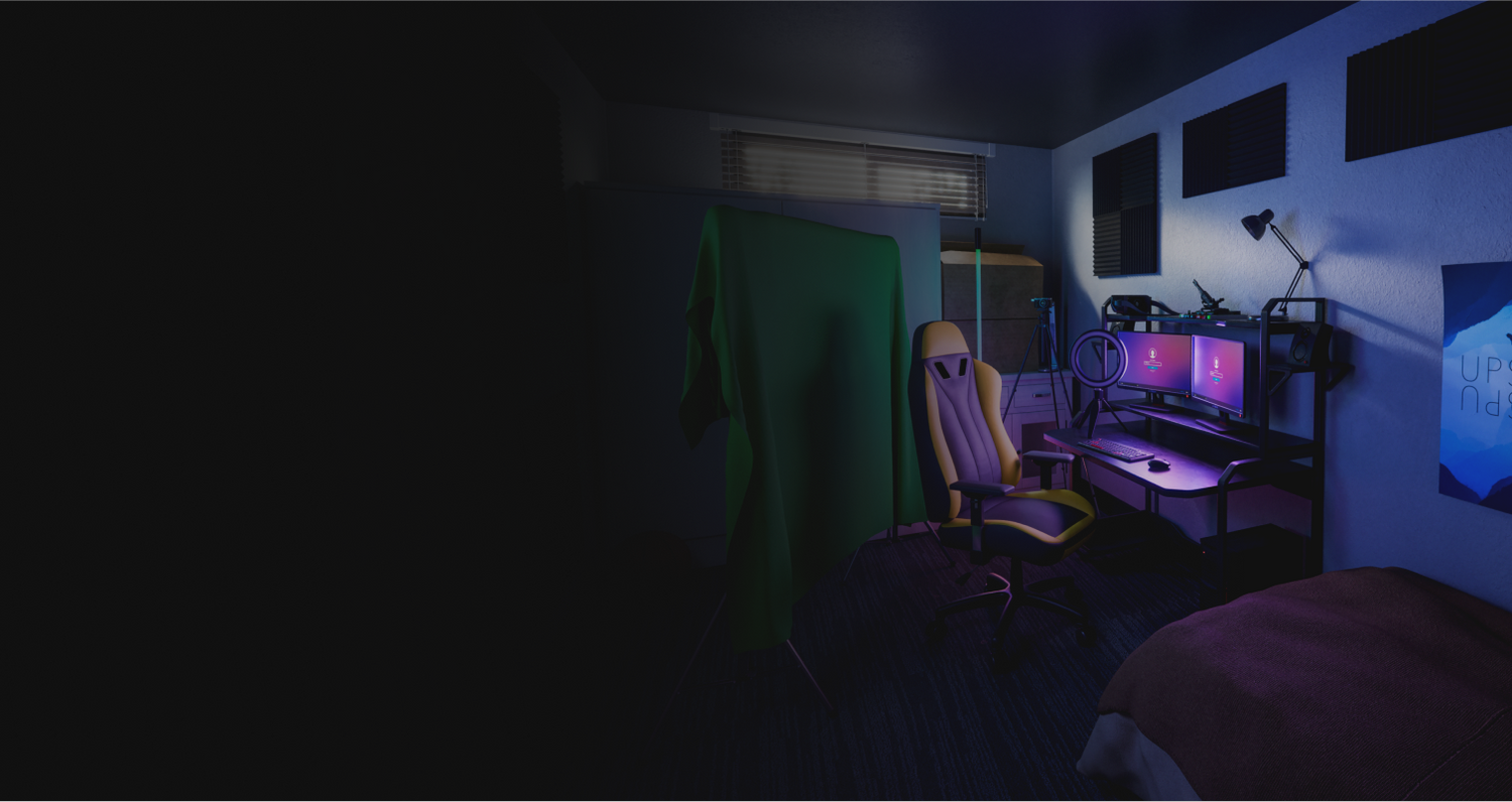 公寓电竞房客厅卧室场景 bledner模型 Apartment Interiors