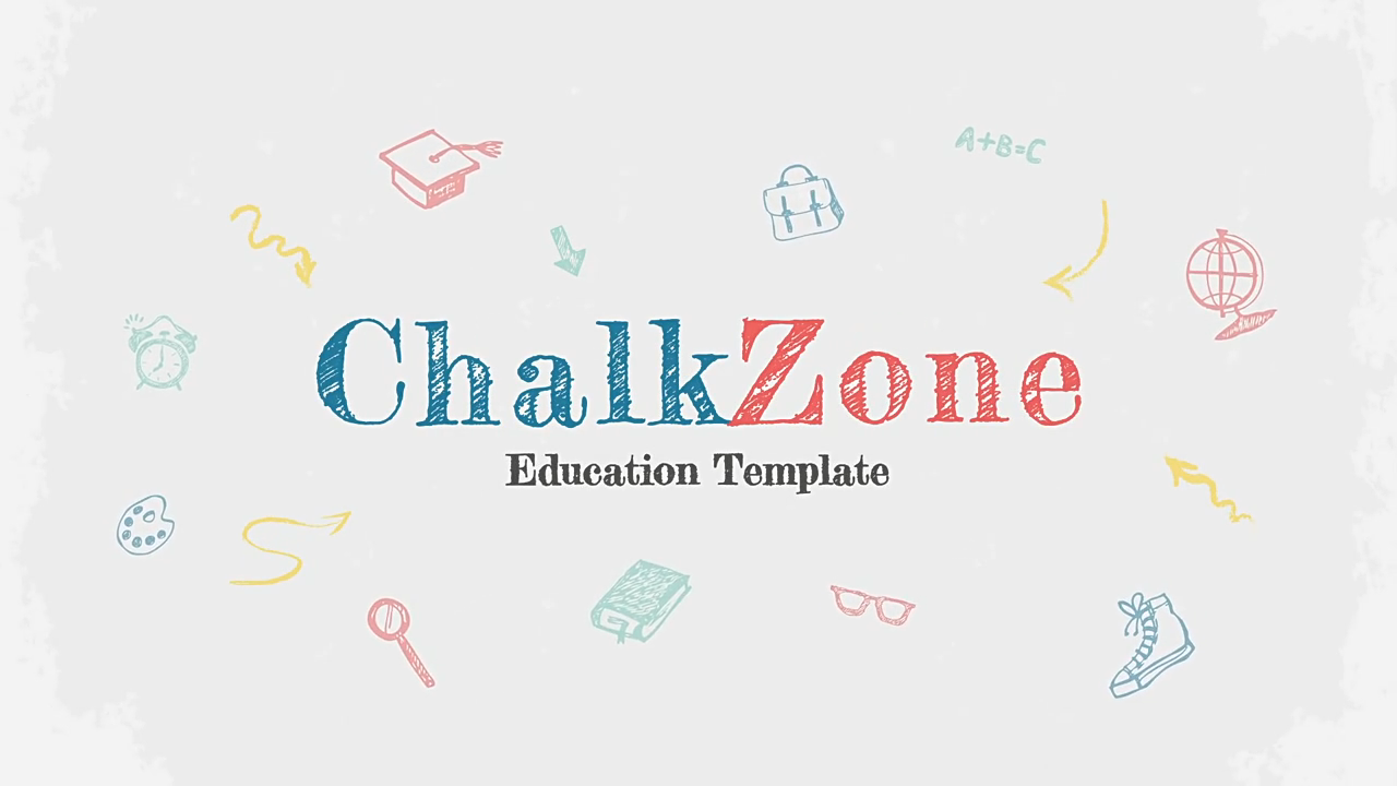 教育包装宣传视频片头 Chalkzone Education Video Display After Effect Template 56876966