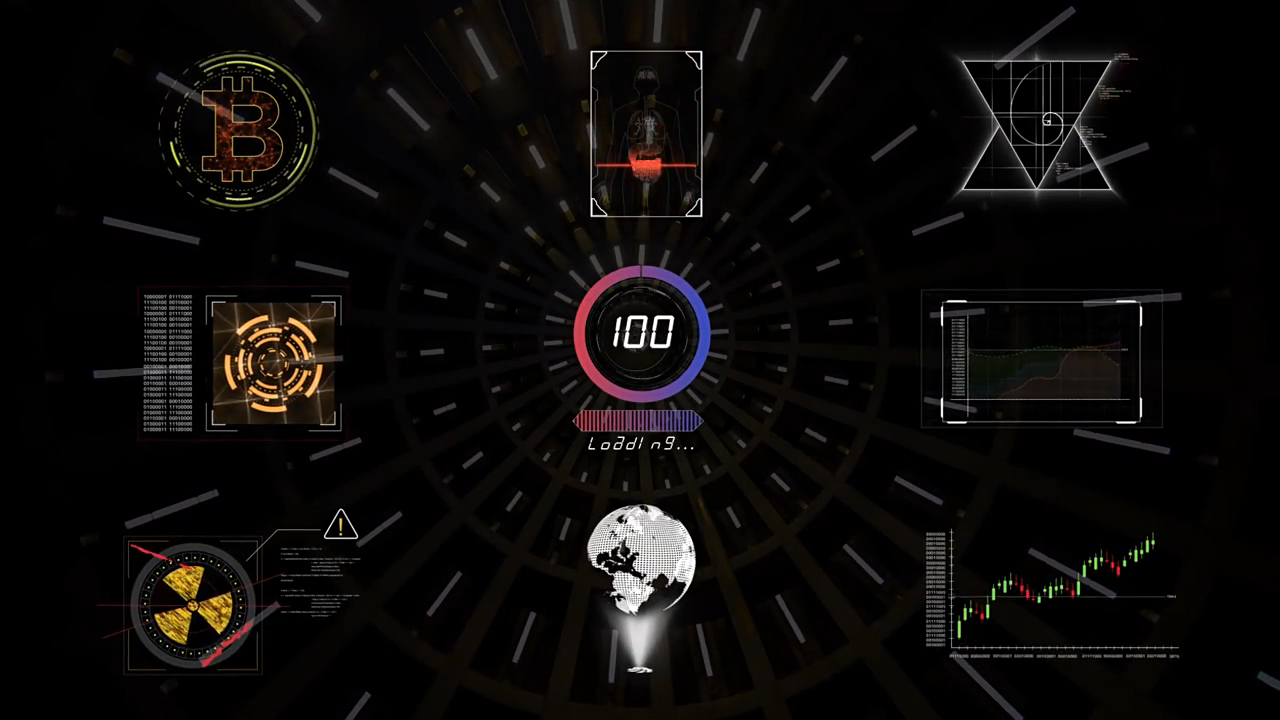 科技感HUD界面UI动画元素 Digital Futuristic Interface Pack 45068267