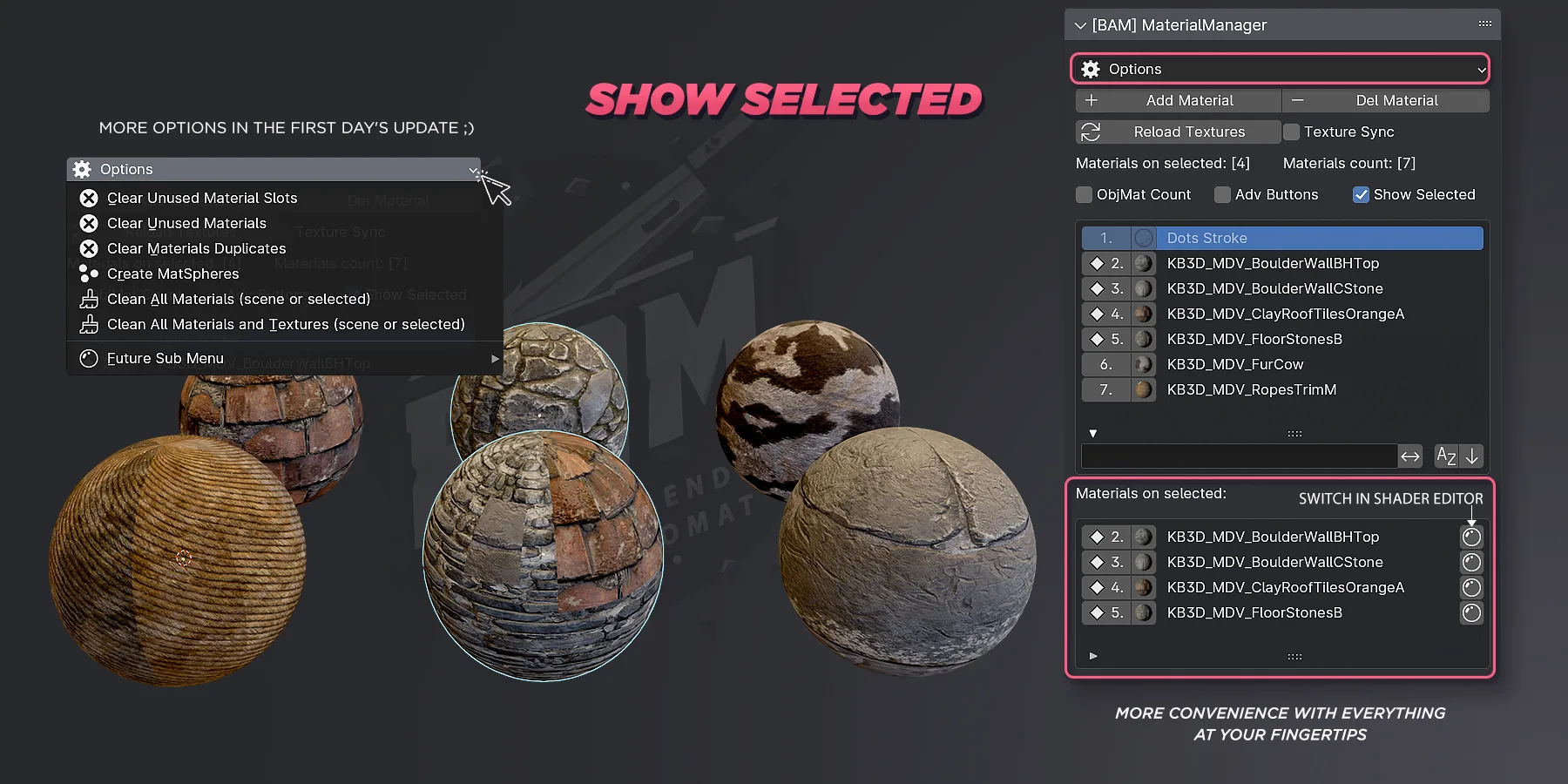 AutoMat 1.1.2 for blender 批量设置材质插件