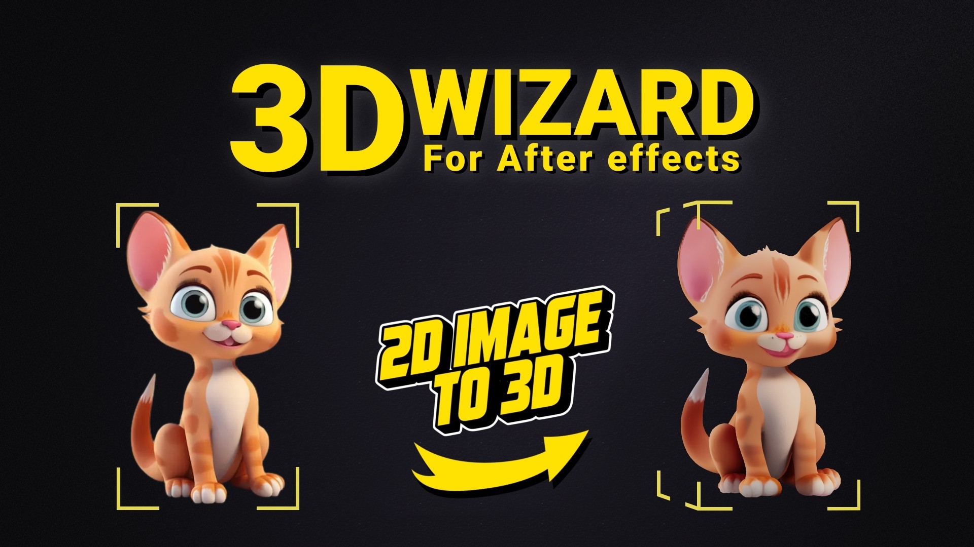 3D Wizard 1.4.6 for After Effects 二维图片转三维模型脚本