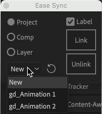 Ease Sync v1.0 for After Effects 多物体缓冲动画同步脚本
