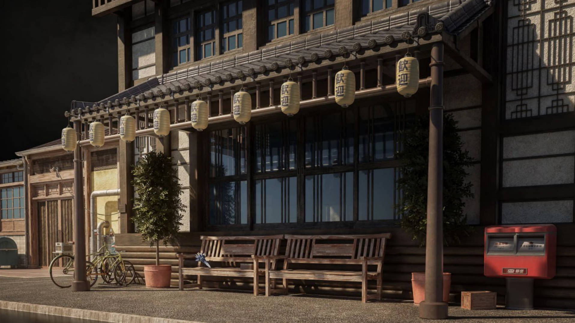 日式建筑楼房3D模型资产 Japanese Neighborhood