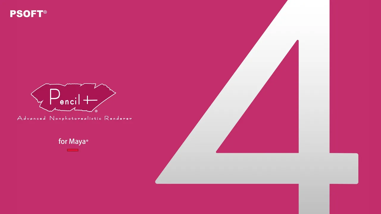 PSOFT Pencil 4.2.3 for Maya 卡通材质插件