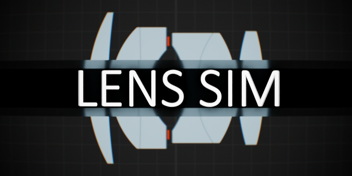 Lens Sim v2.3.0 for blender 真实光学镜头模拟插件