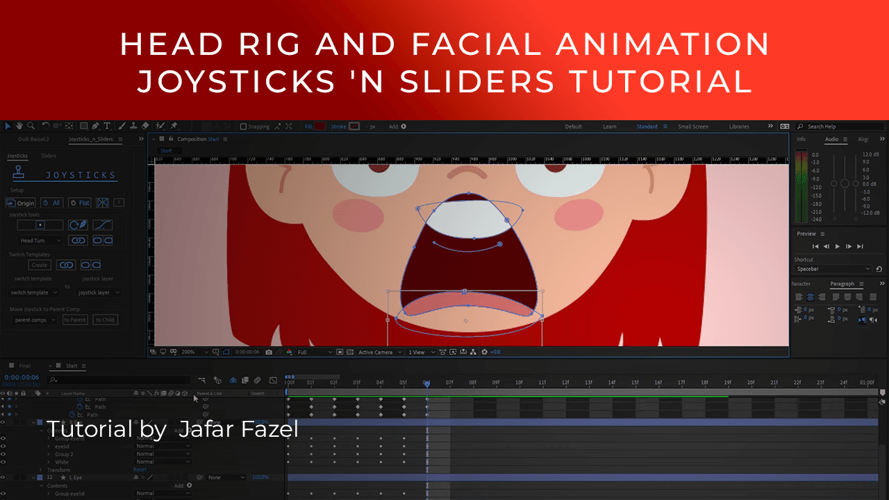 Joysticks n Sliders 1.7.11 for After Effects 人物角色动作关键帧映射脚本