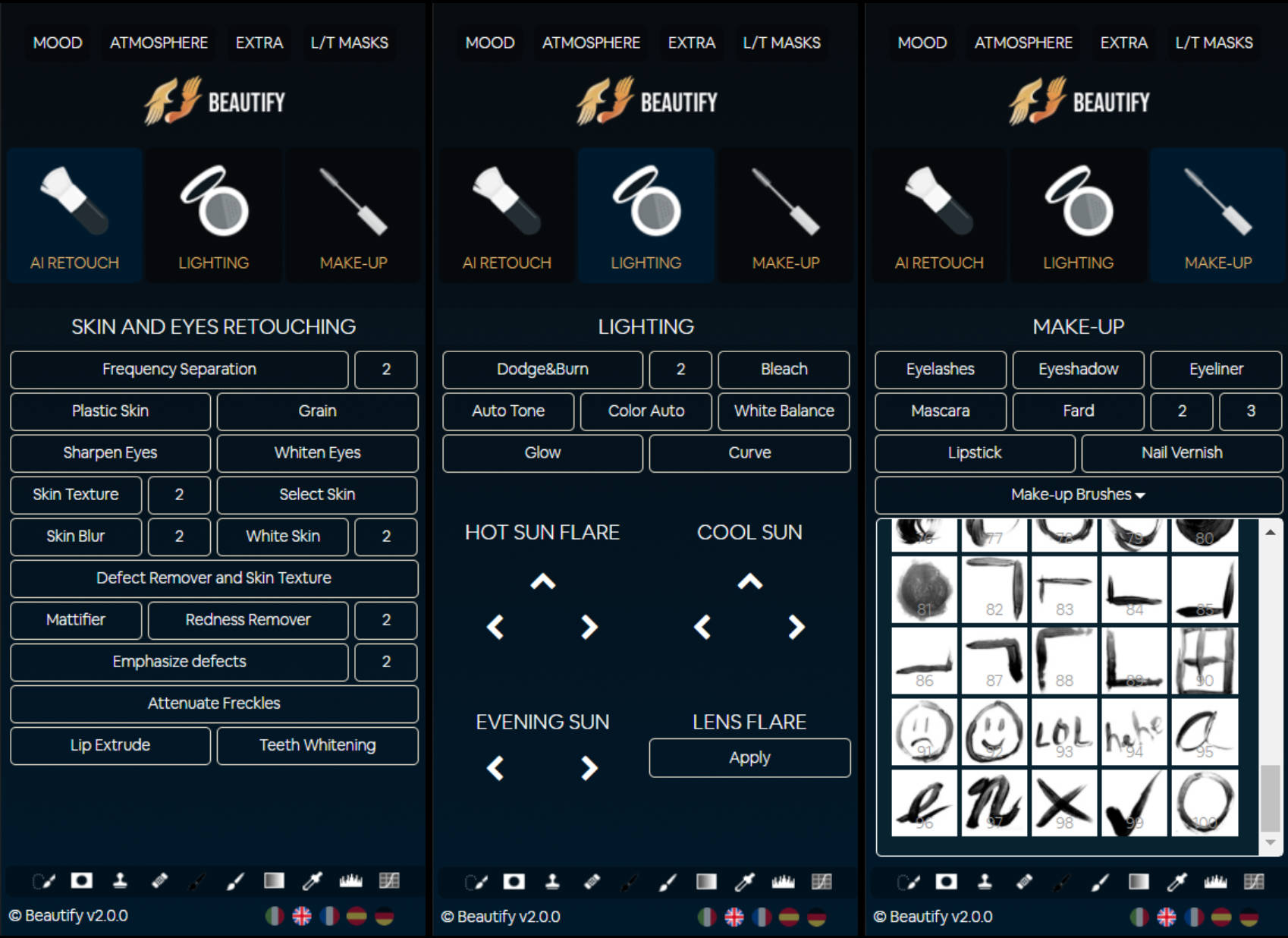 Beautify Panel 2.0.0 for Photoshop 皮肤磨皮插件