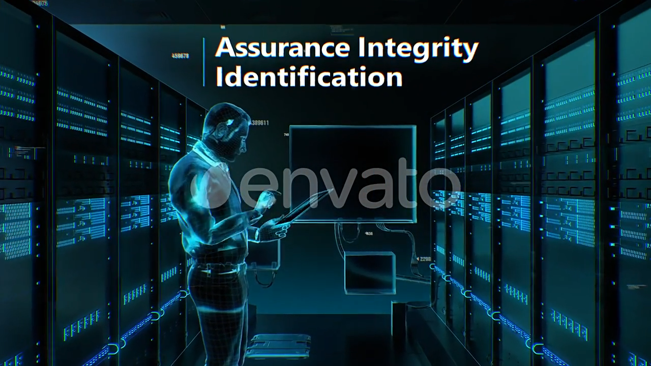 科技感数字网络安全三维场景动画第二套 Cyber Security Opener 2 31540821