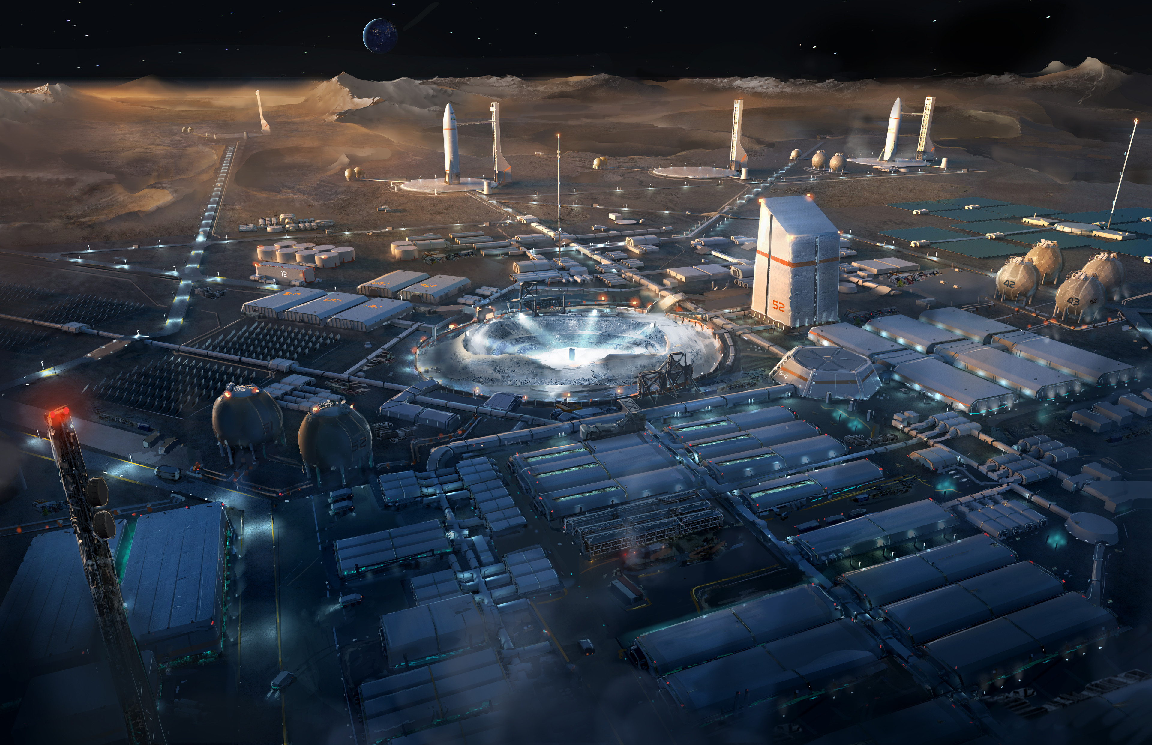 太空殖民建筑模型-Space Colony Kit