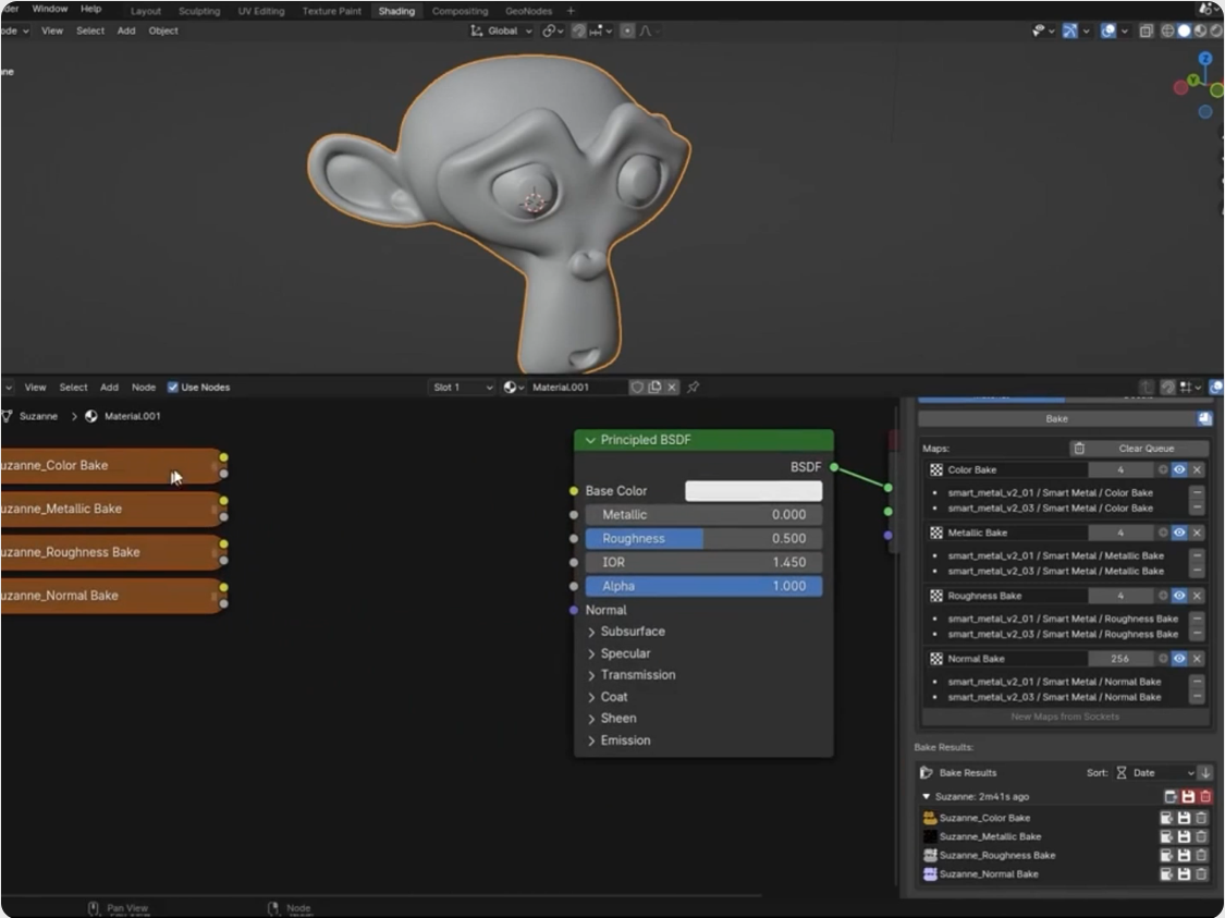 Sanctus Library v3.2.1 for blender 405 种材质预设库插件