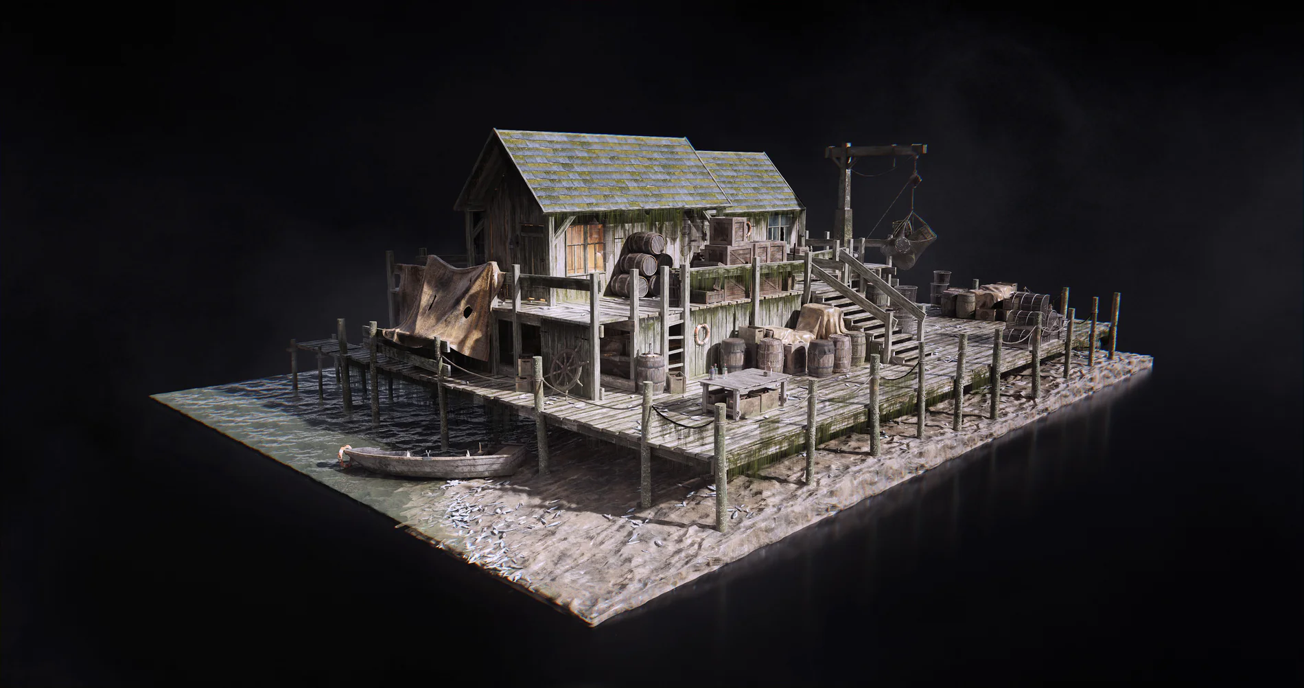 惊悚阴森恐怖小镇木屋