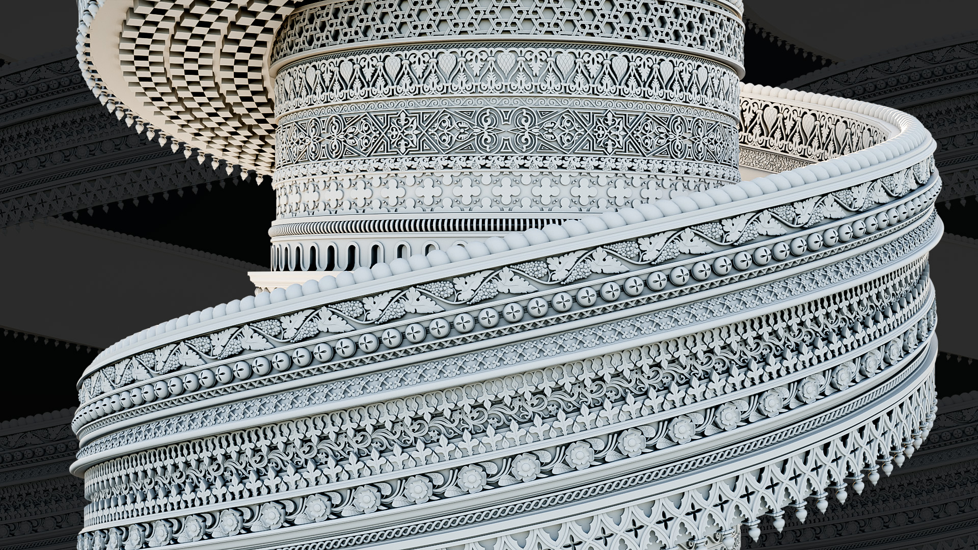 Ornament Generator v1.1 for blender 模型装饰生成插件