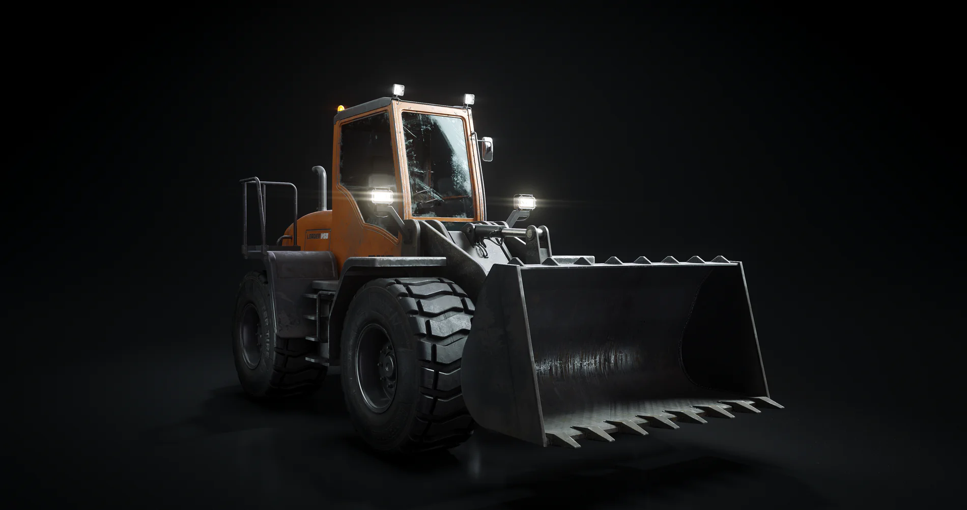 铲车-大型机械设备3D模型