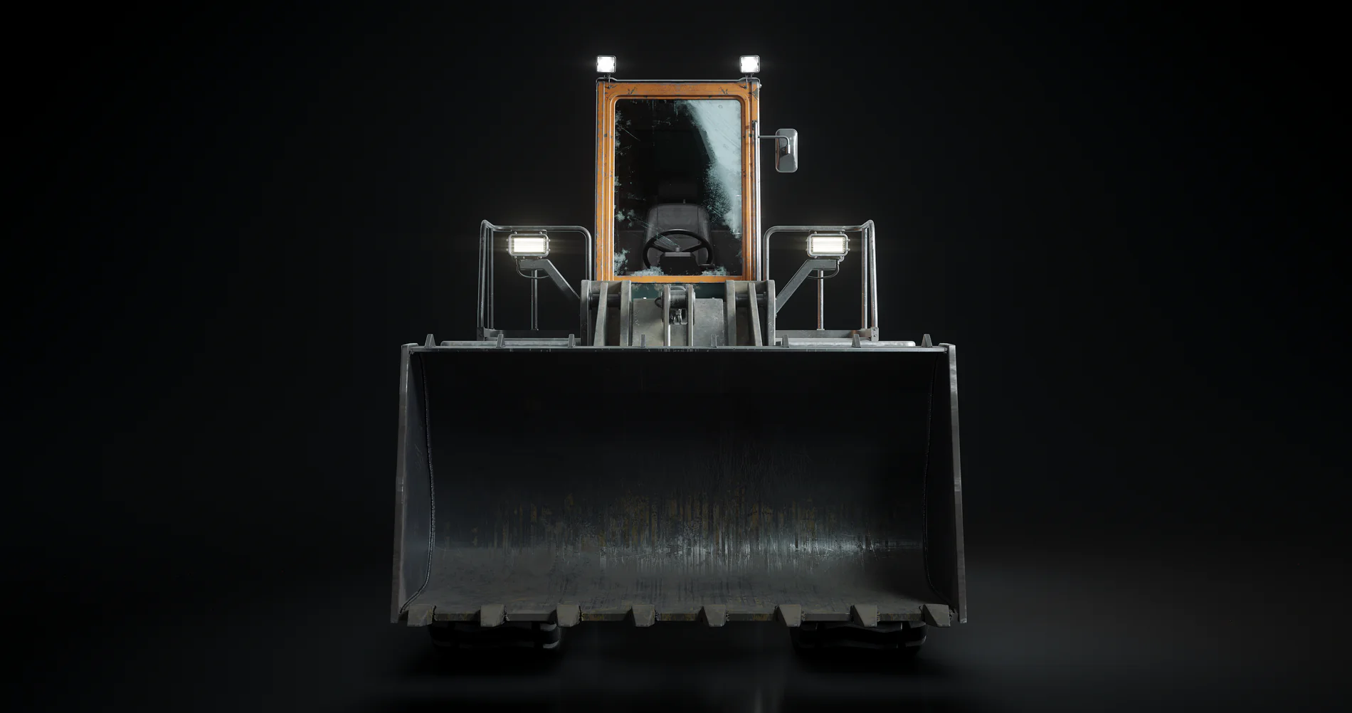 铲车-大型机械设备3D模型