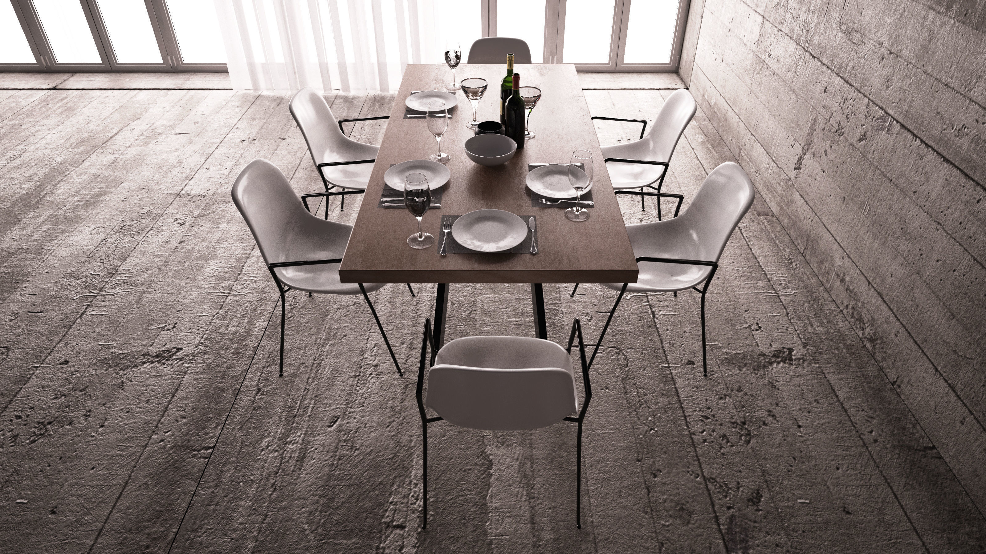 办公居家座椅3D模型-Architectural Models vol 04