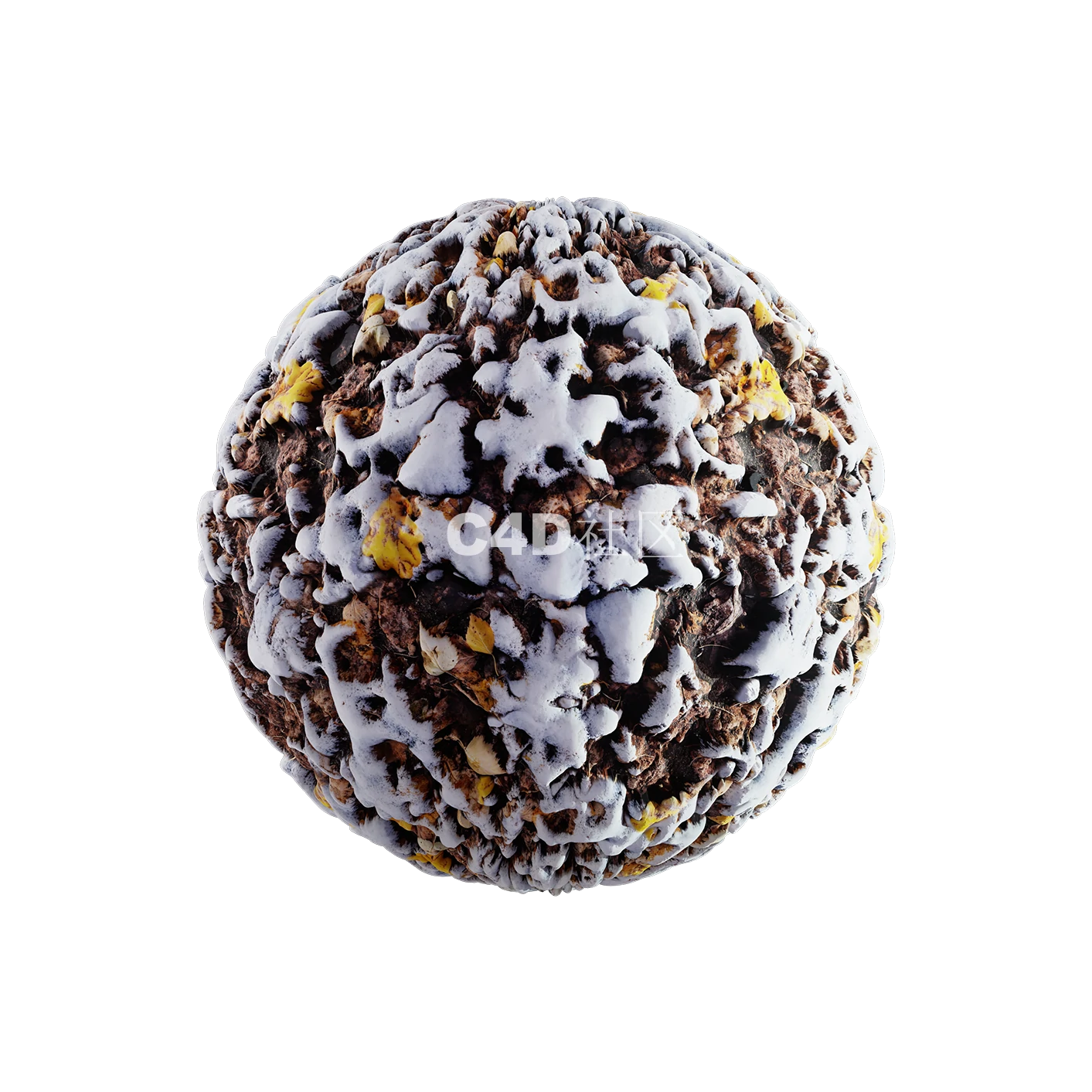 积雪霜冻结冰地面纹理250508014