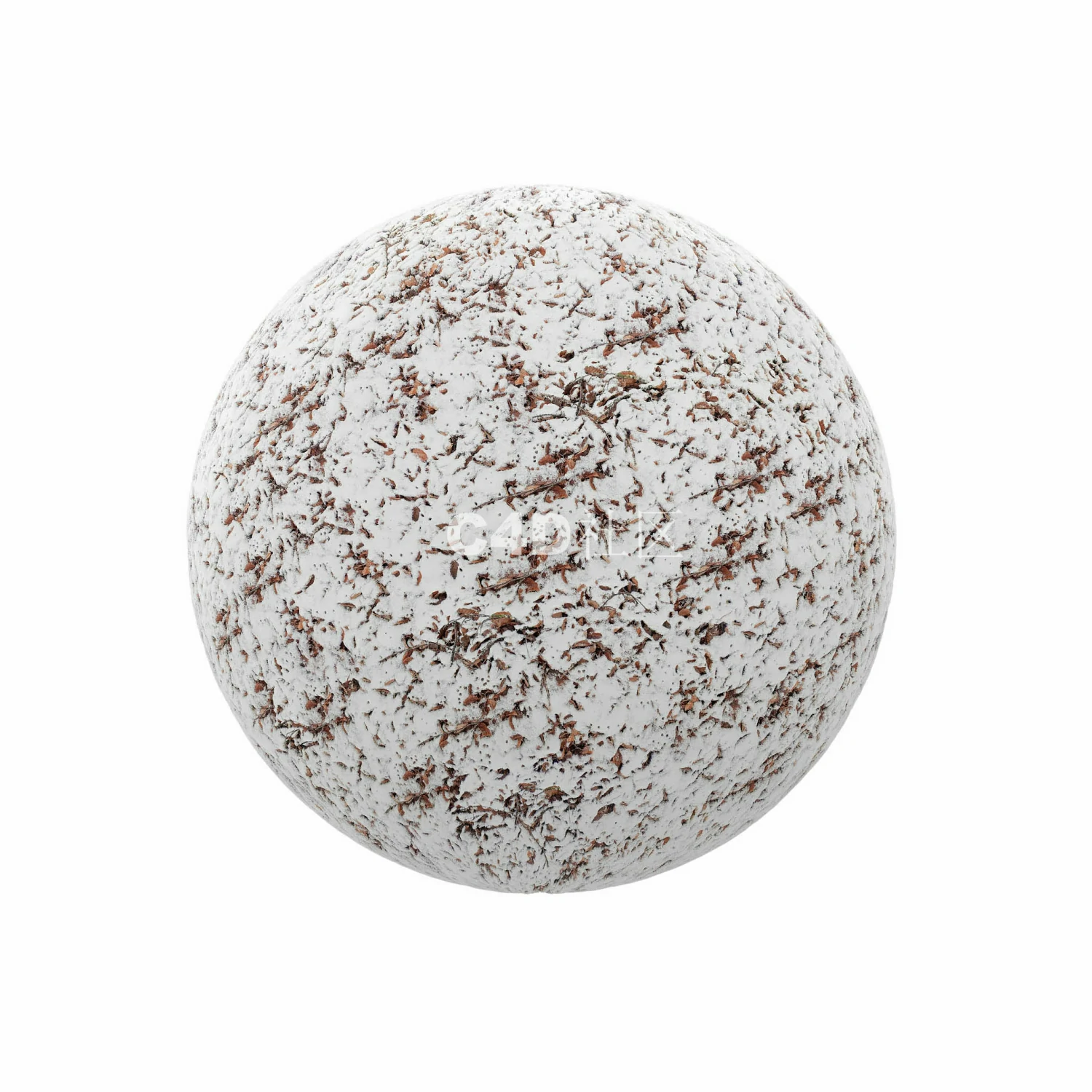 有干树叶的雪 250509034