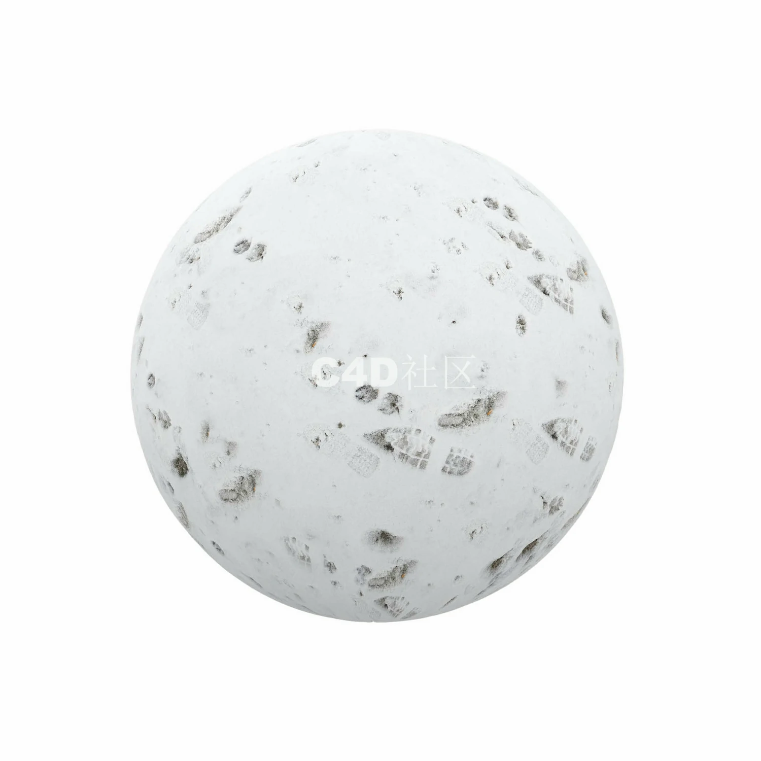 有脚印的雪 250509042