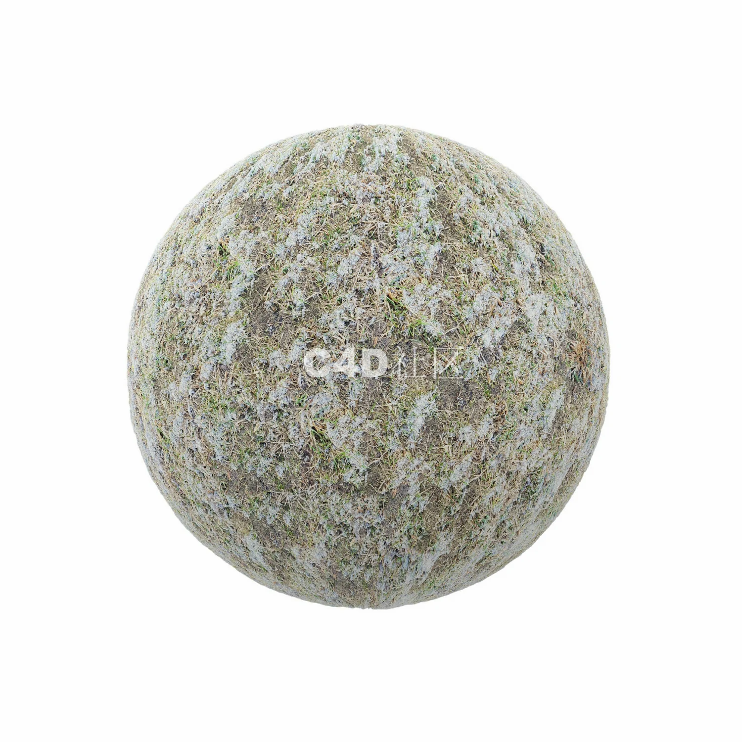 有雪的冰冻草地 250509049