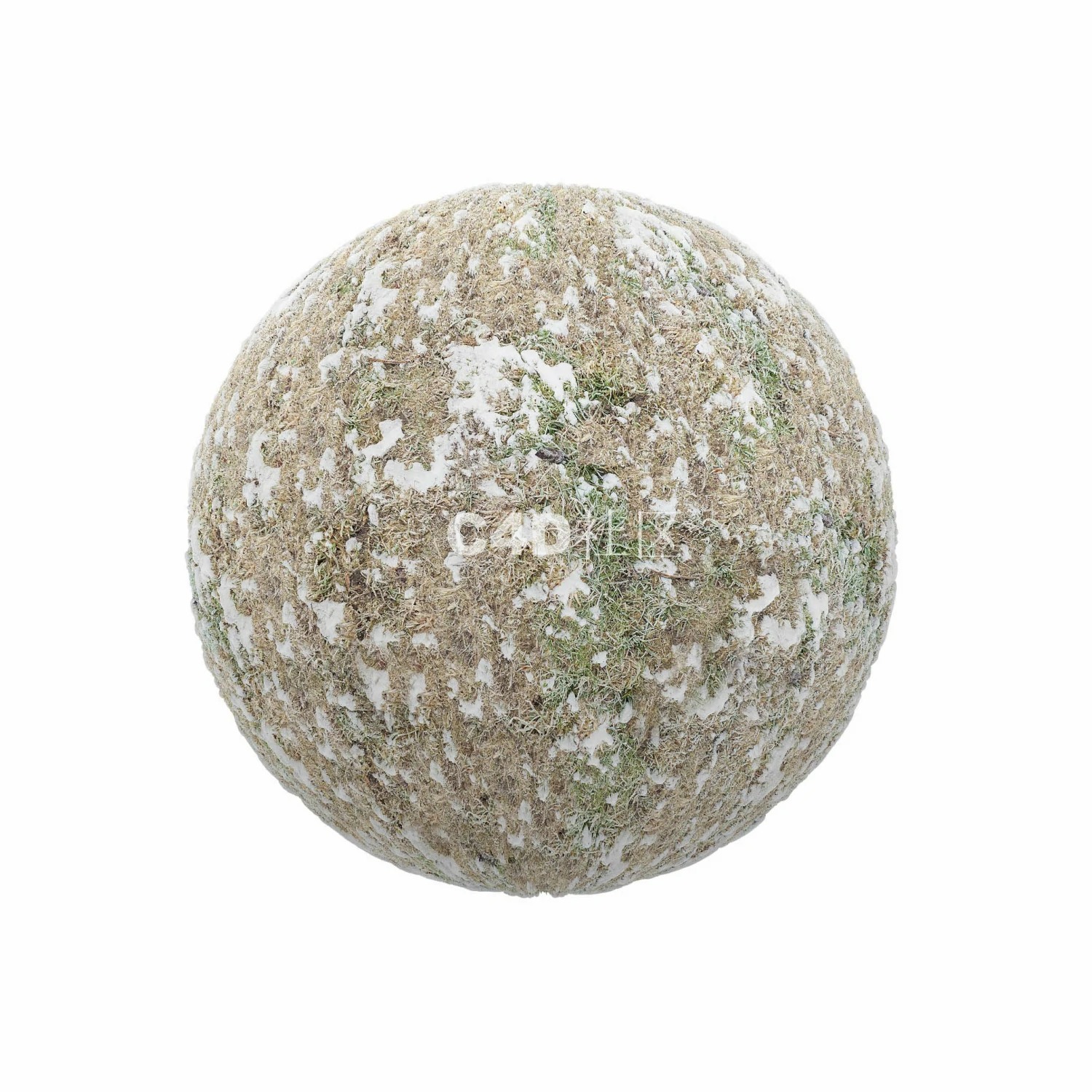 有雪的冰冻草地 250509047