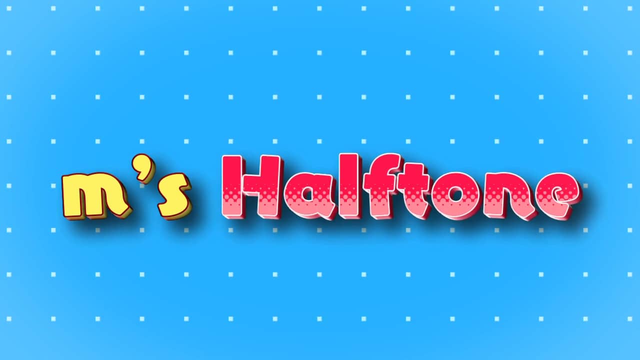 m’s Halftone 1.53 for After Effects 彩绸半色调插件