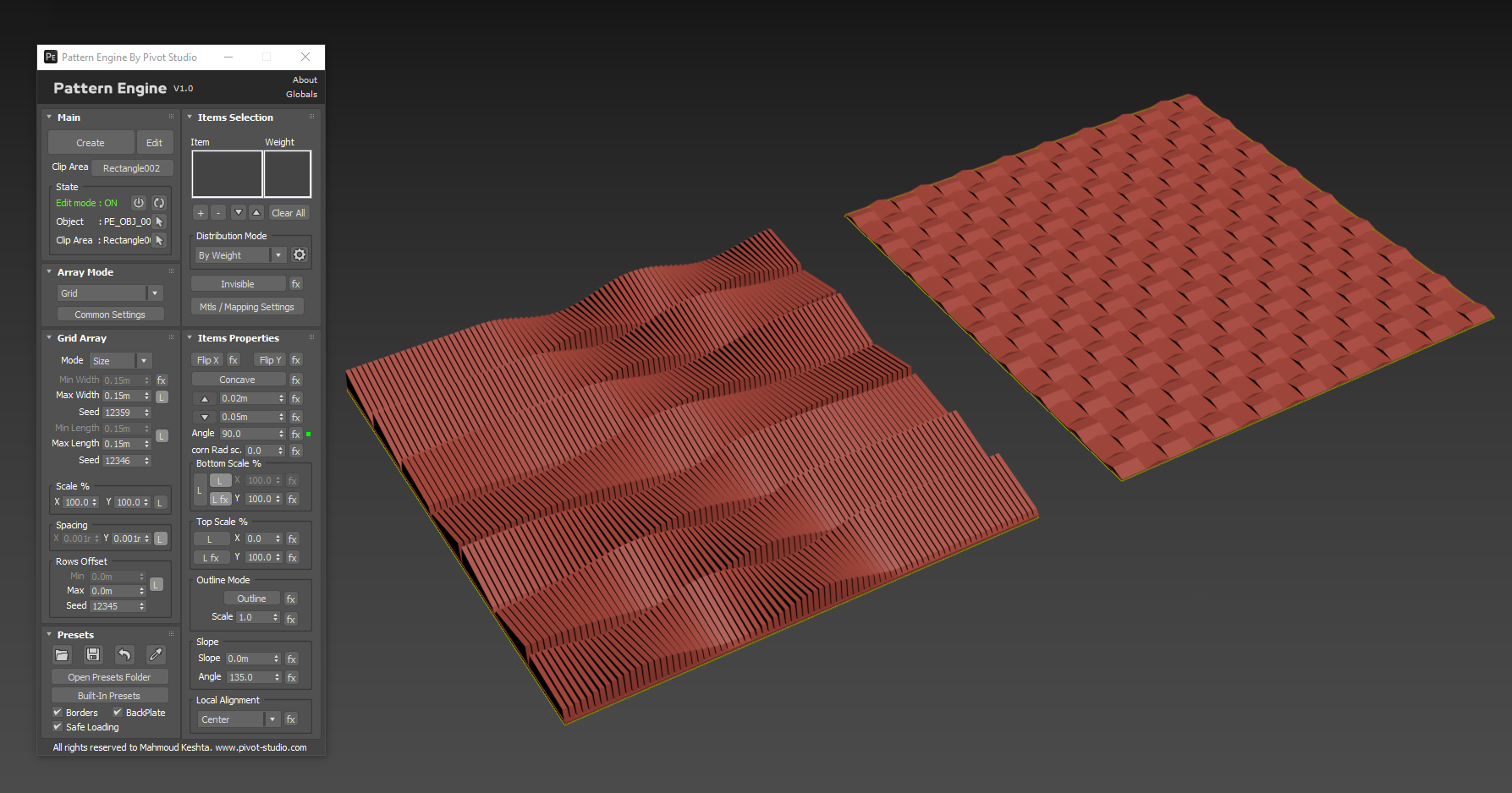 Pivot Studio Pattern Engine 1.40 for 3ds Max 几何图形生成插件
