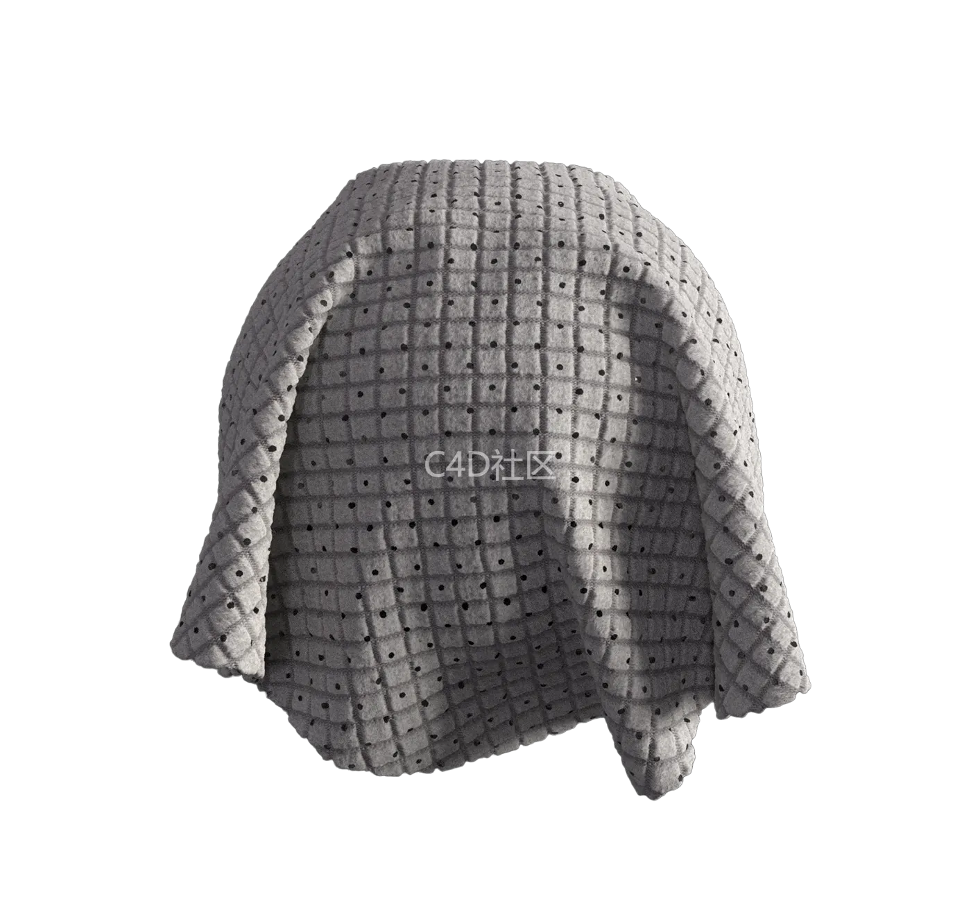 绒面格子面料灰色2505970