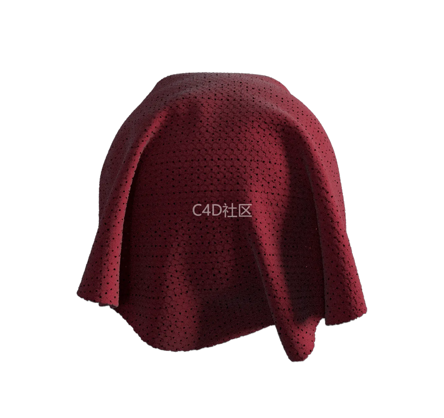 蜡帆布面料红色2505963