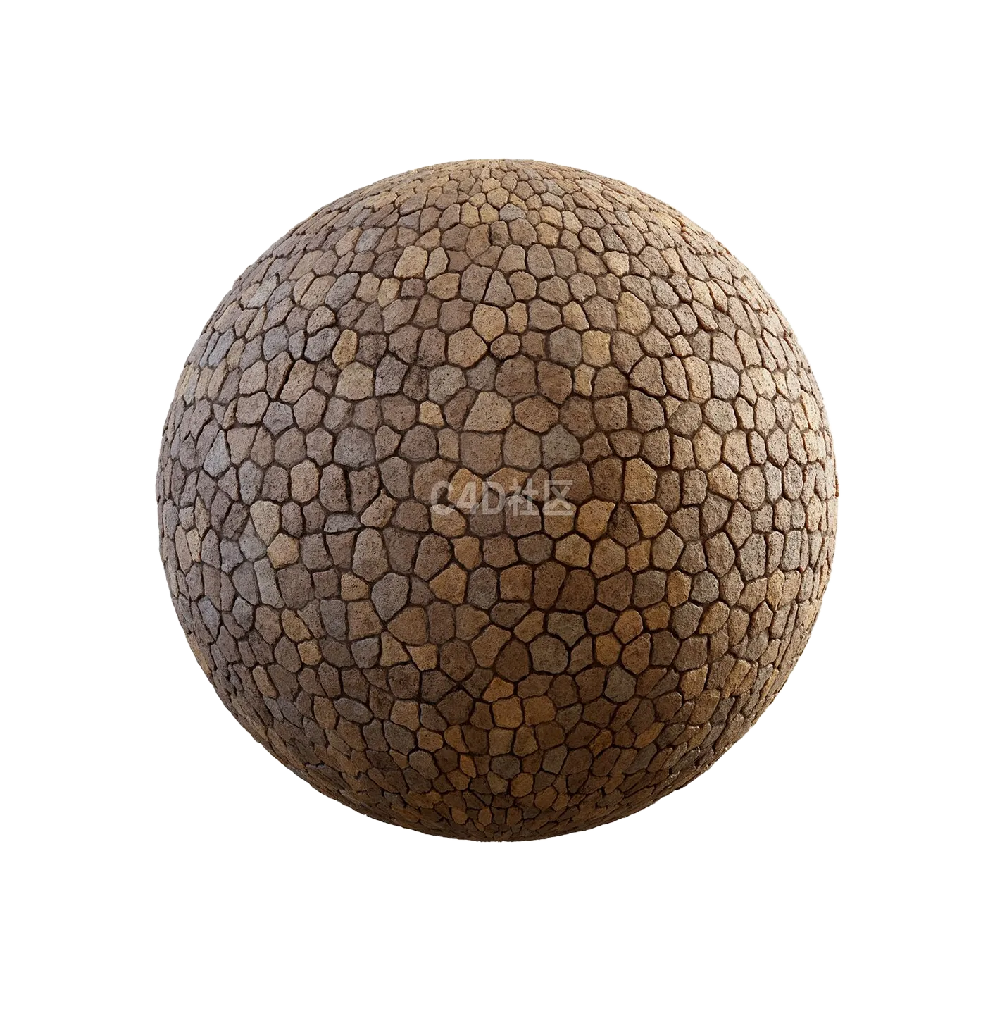 不规则橙色石材人行道2506101093