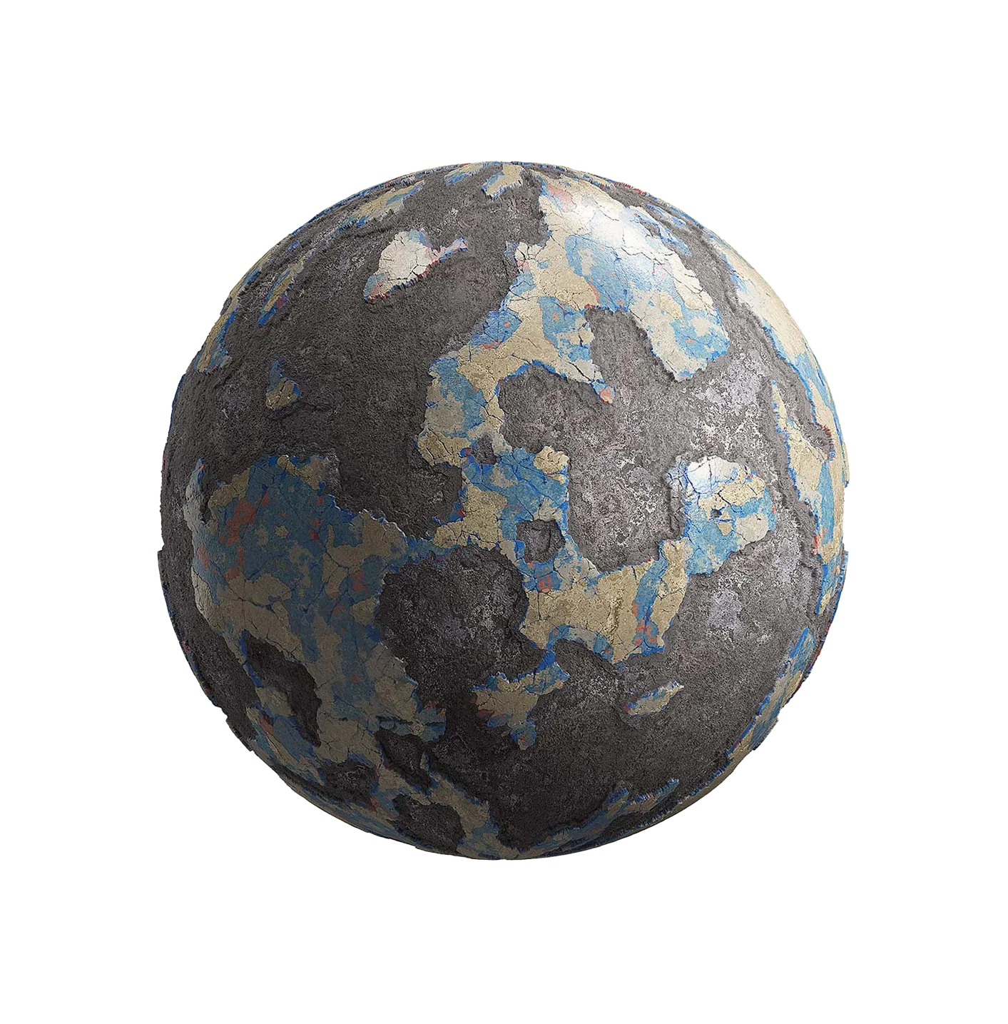 分层油漆破损墙250610809