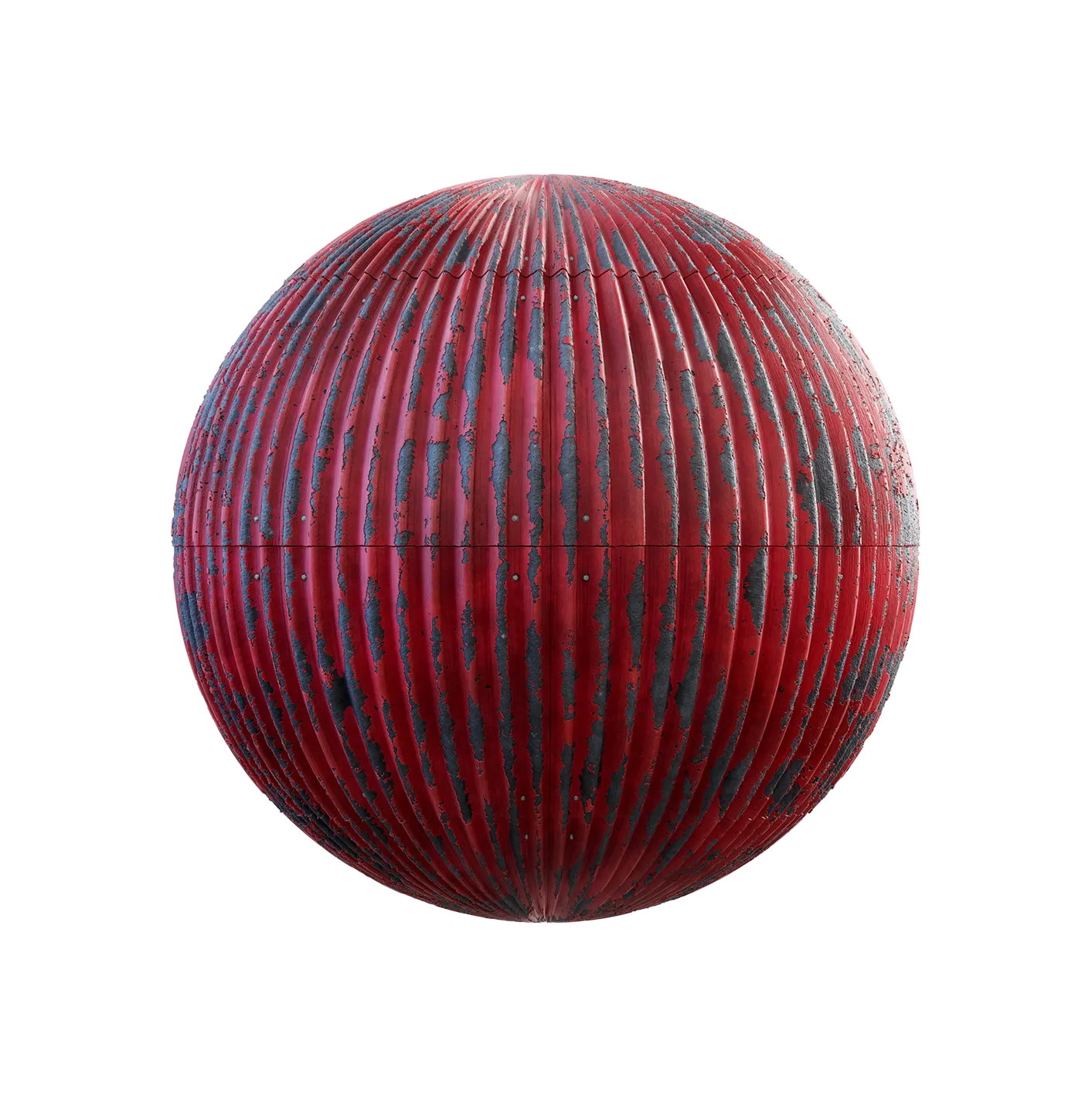 剥落的红色金属屋顶2506101832