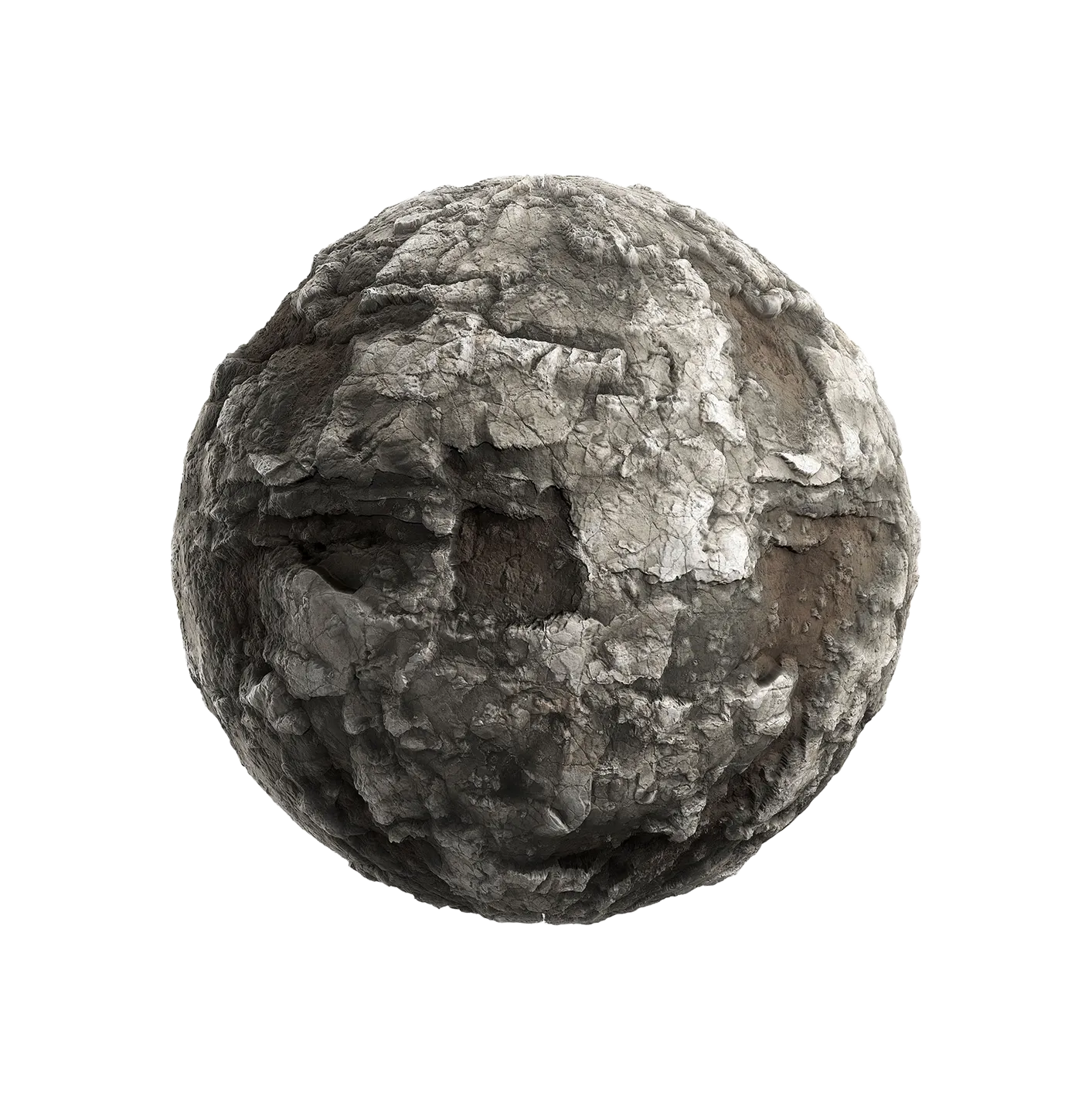 受损的灰色岩石2506101910