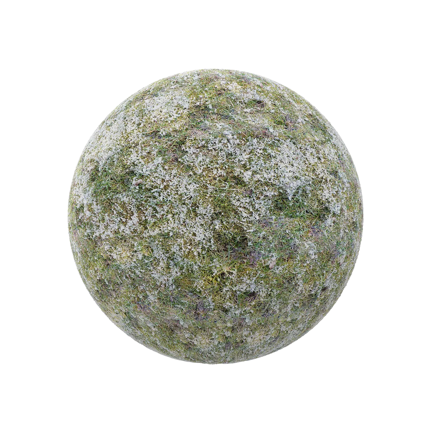 少量雪的草地250609375