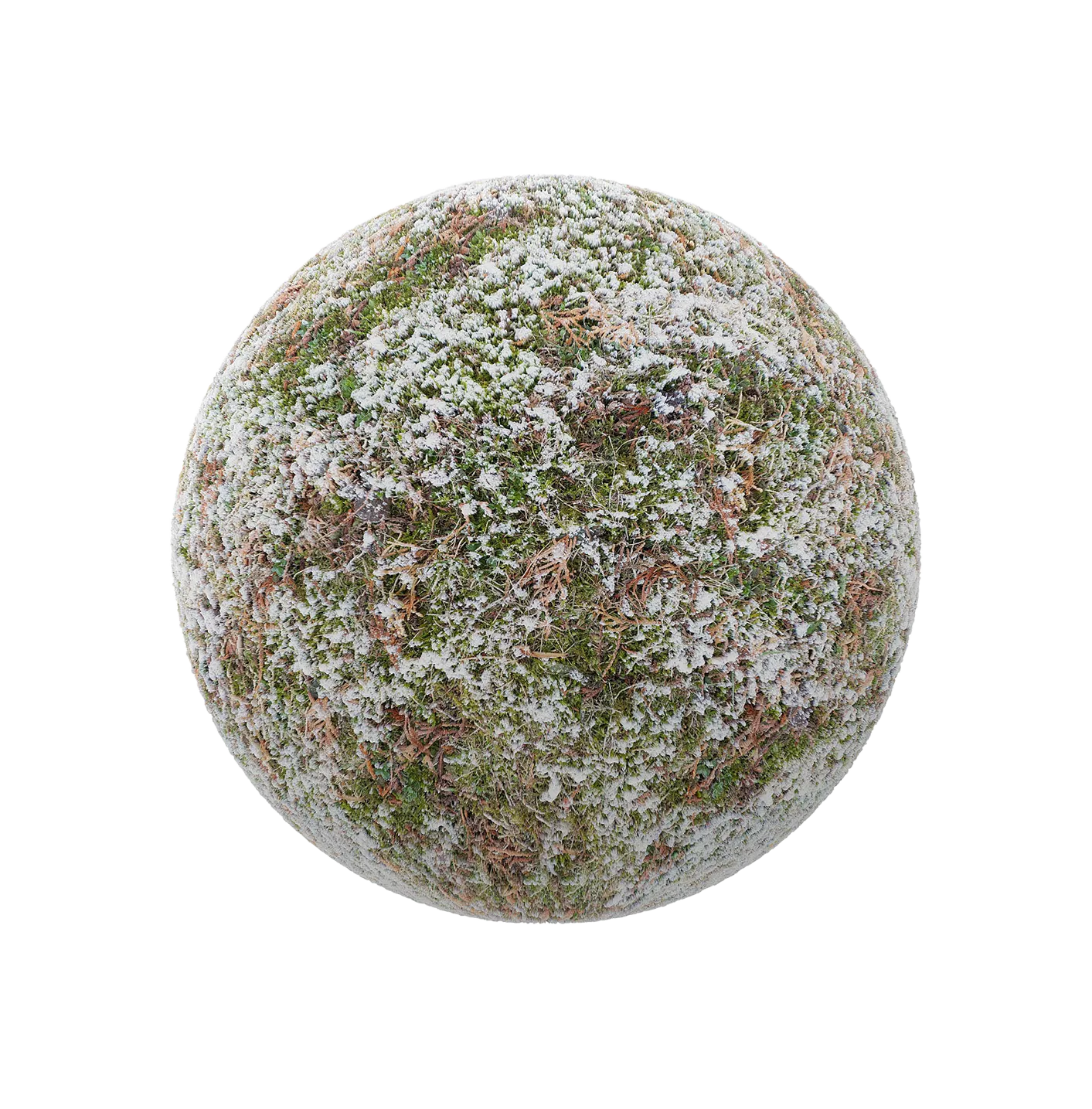 少量雪的草地250609376