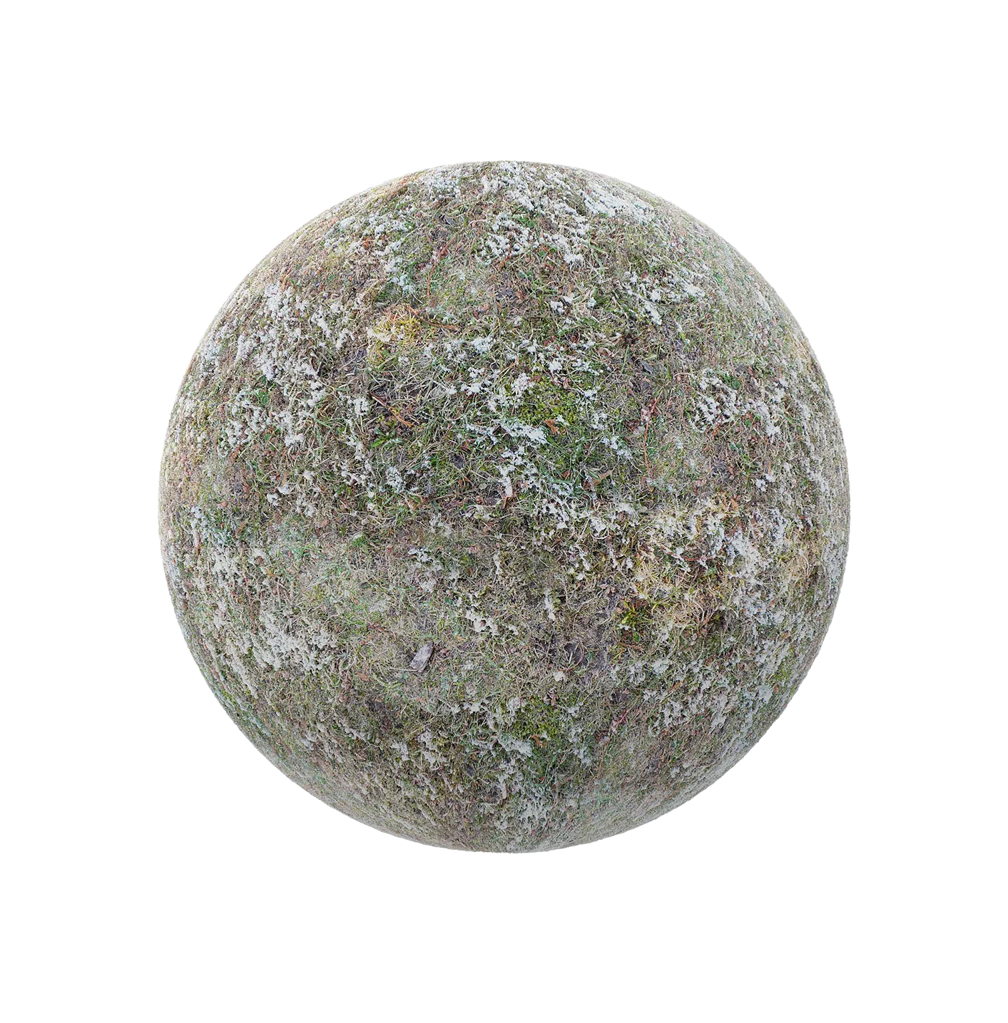 少量雪的草地250609377