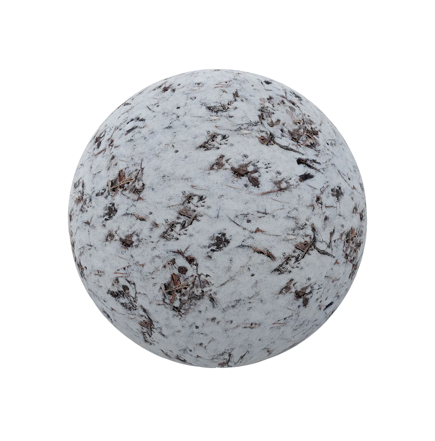 带森林落叶的雪250609330