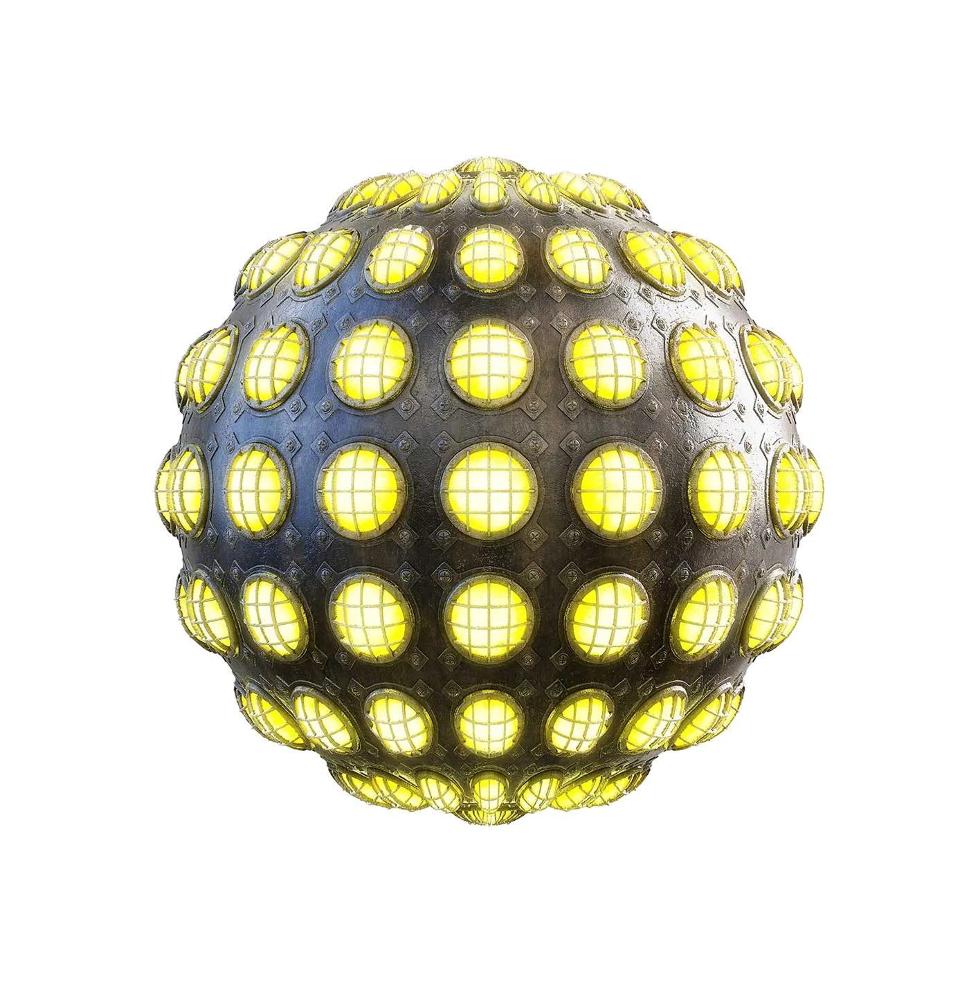 带灯的金属墙2506091515