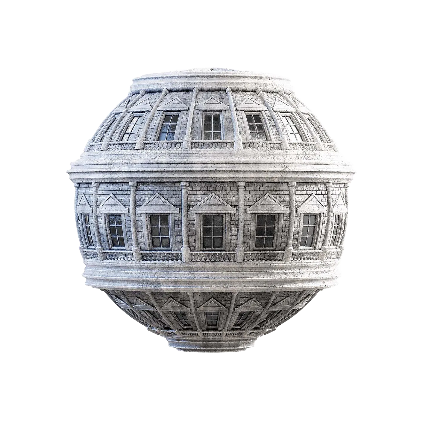 带窗户的城堡墙2506102052