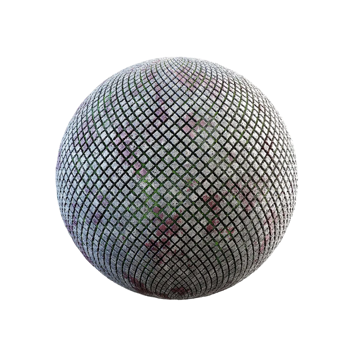 带苔藓的方形石路面2506102063