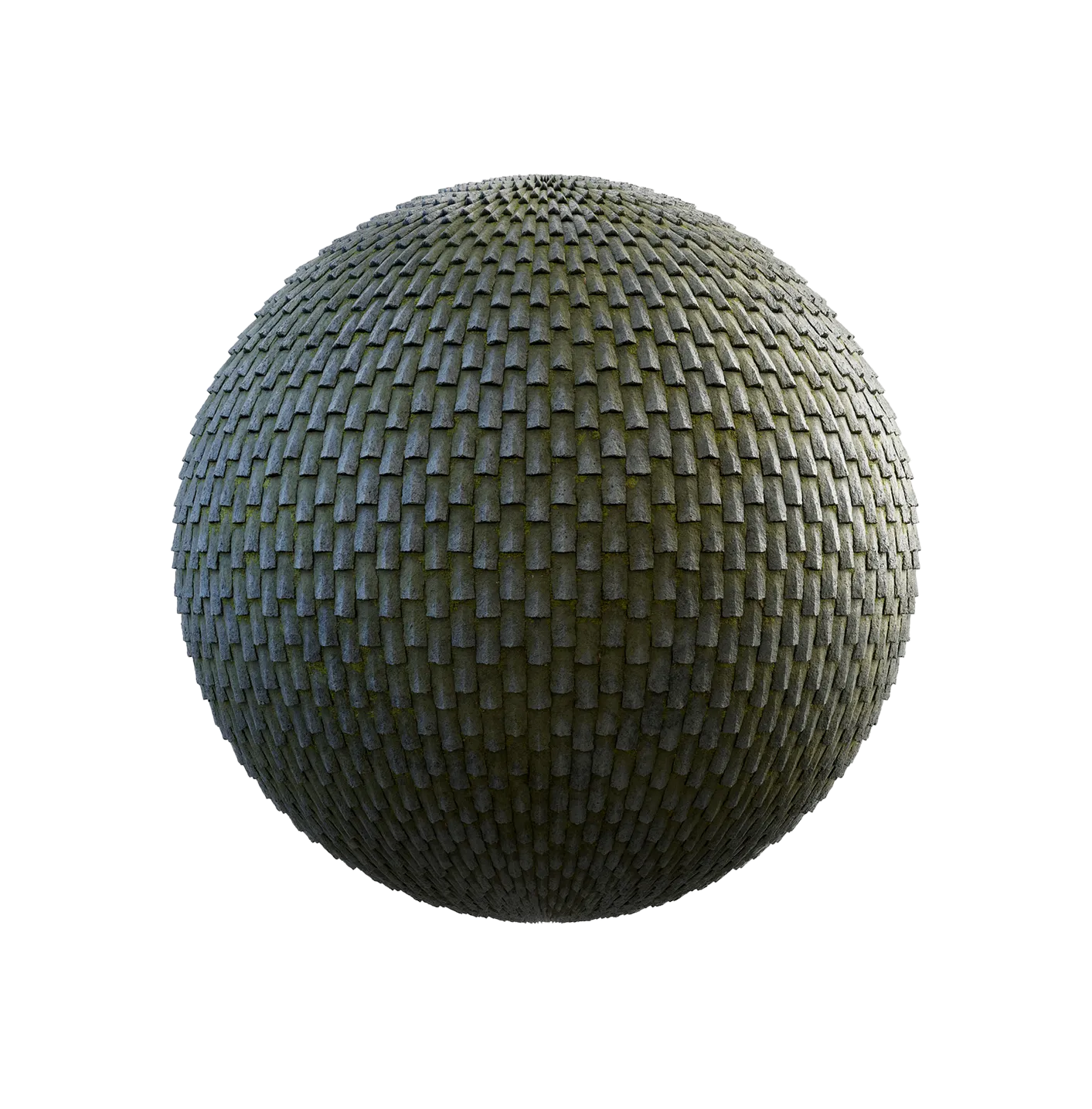 带苔藓的灰色石屋顶2506101745