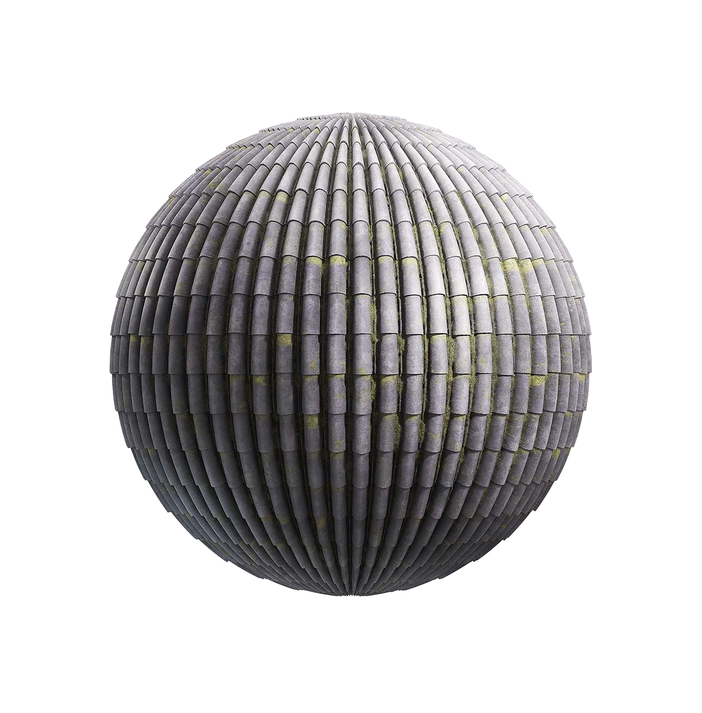 带苔藓的灰色陶瓷屋顶2506101741