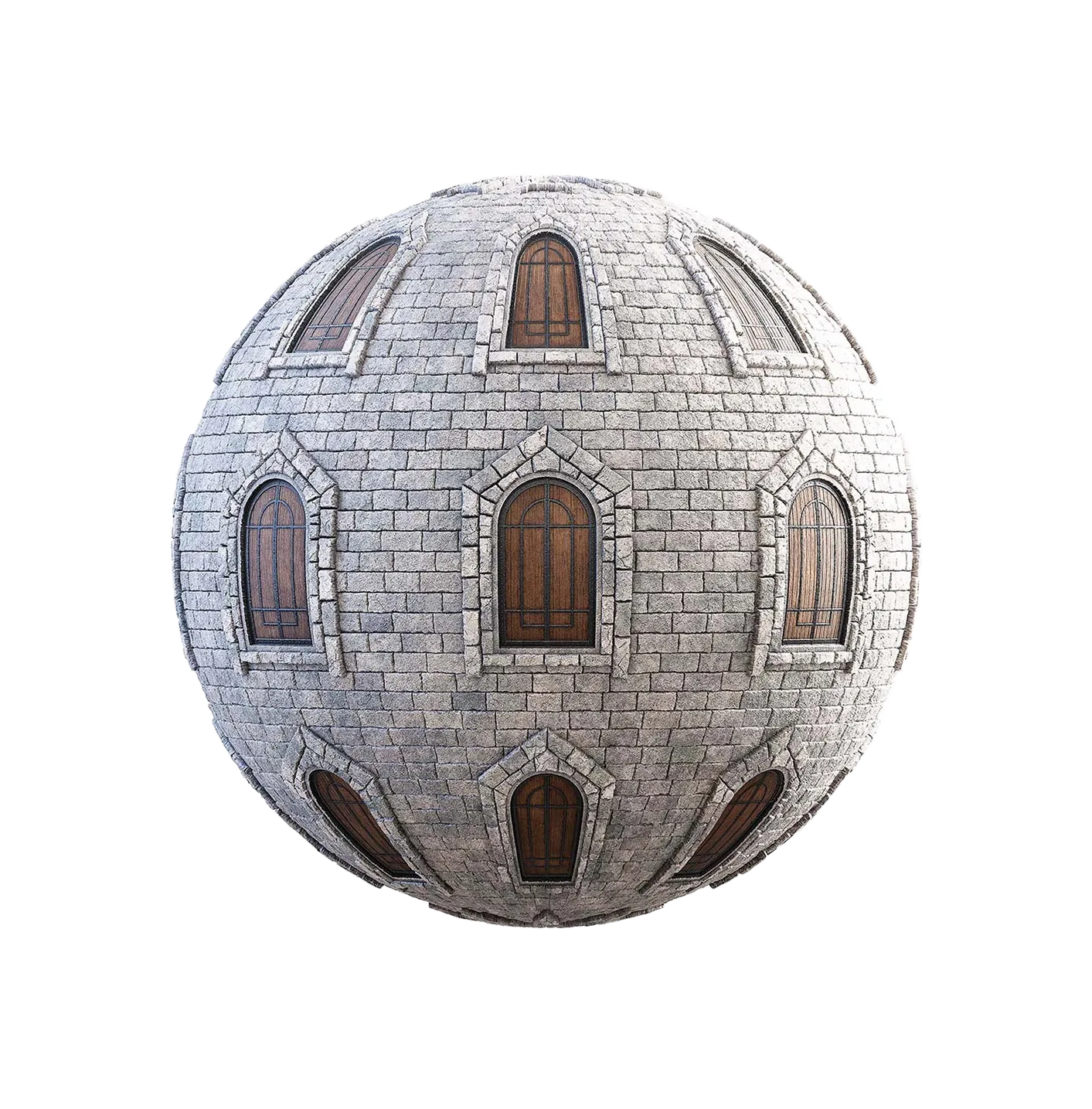 带门的城堡墙2506102056