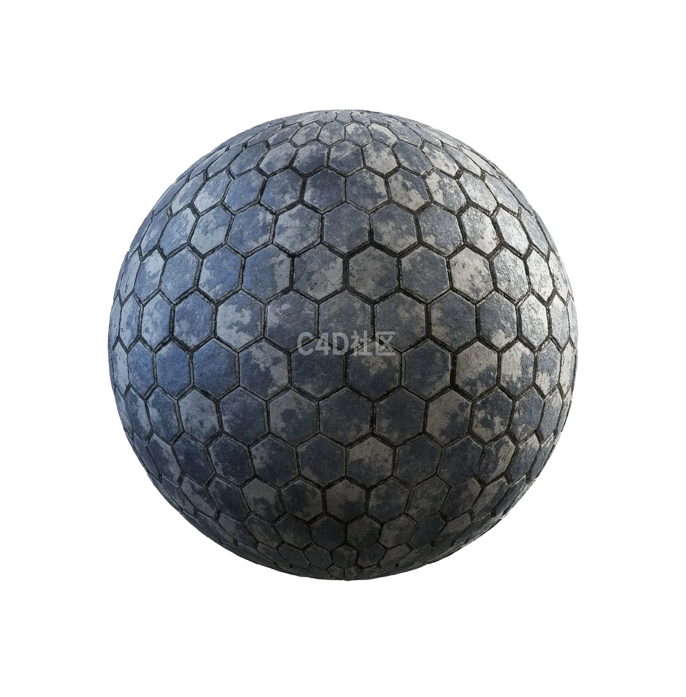 彩绘六边形混凝土人行道250610906