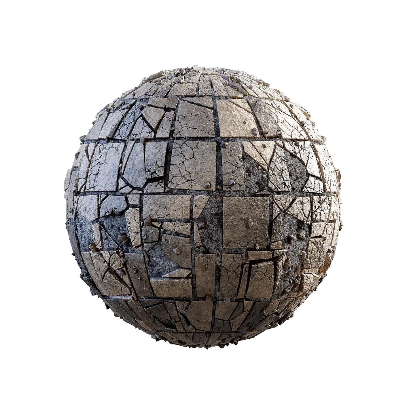 损坏的人行道250610554