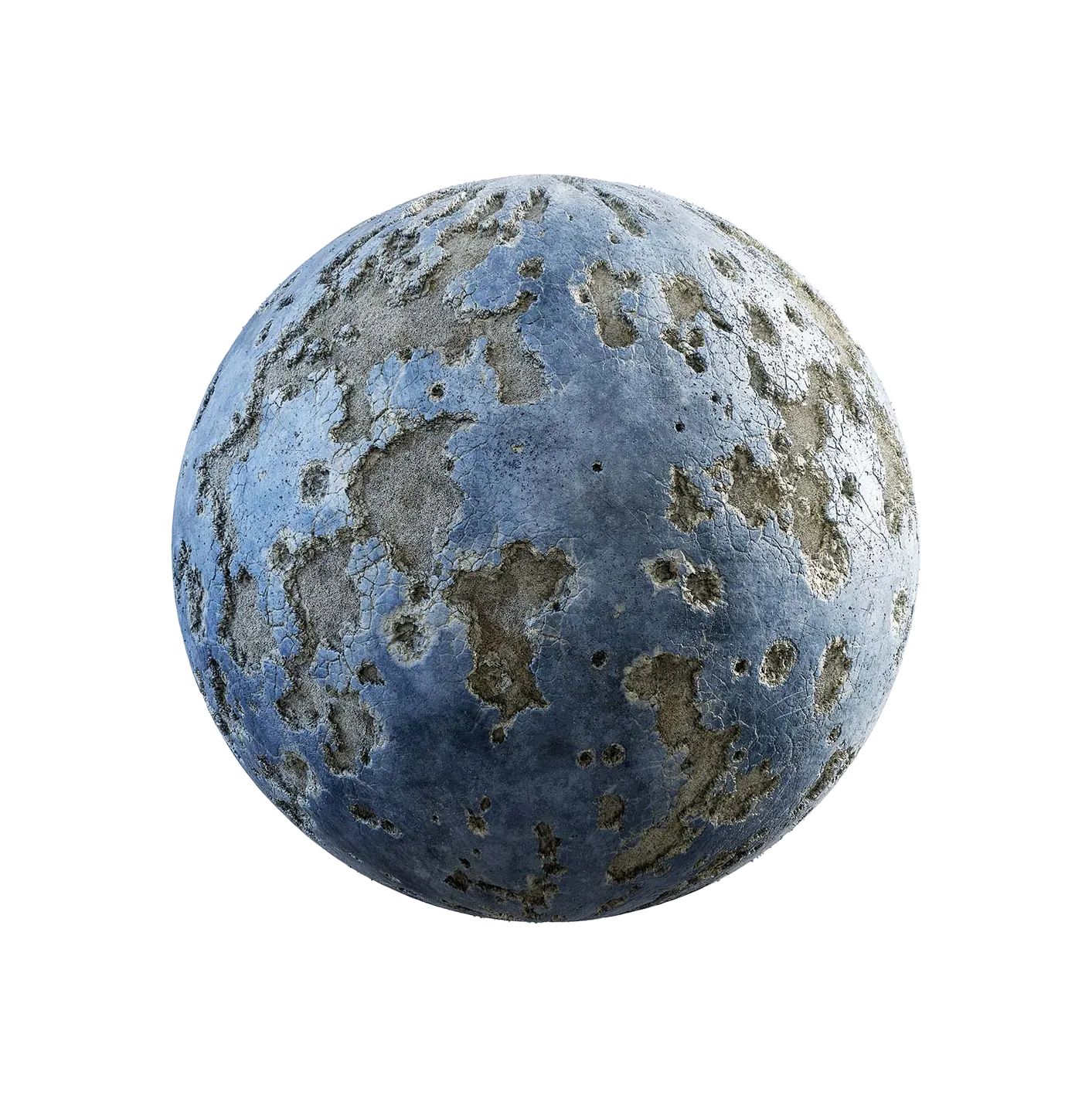 损坏的蓝色涂漆混凝土250610546