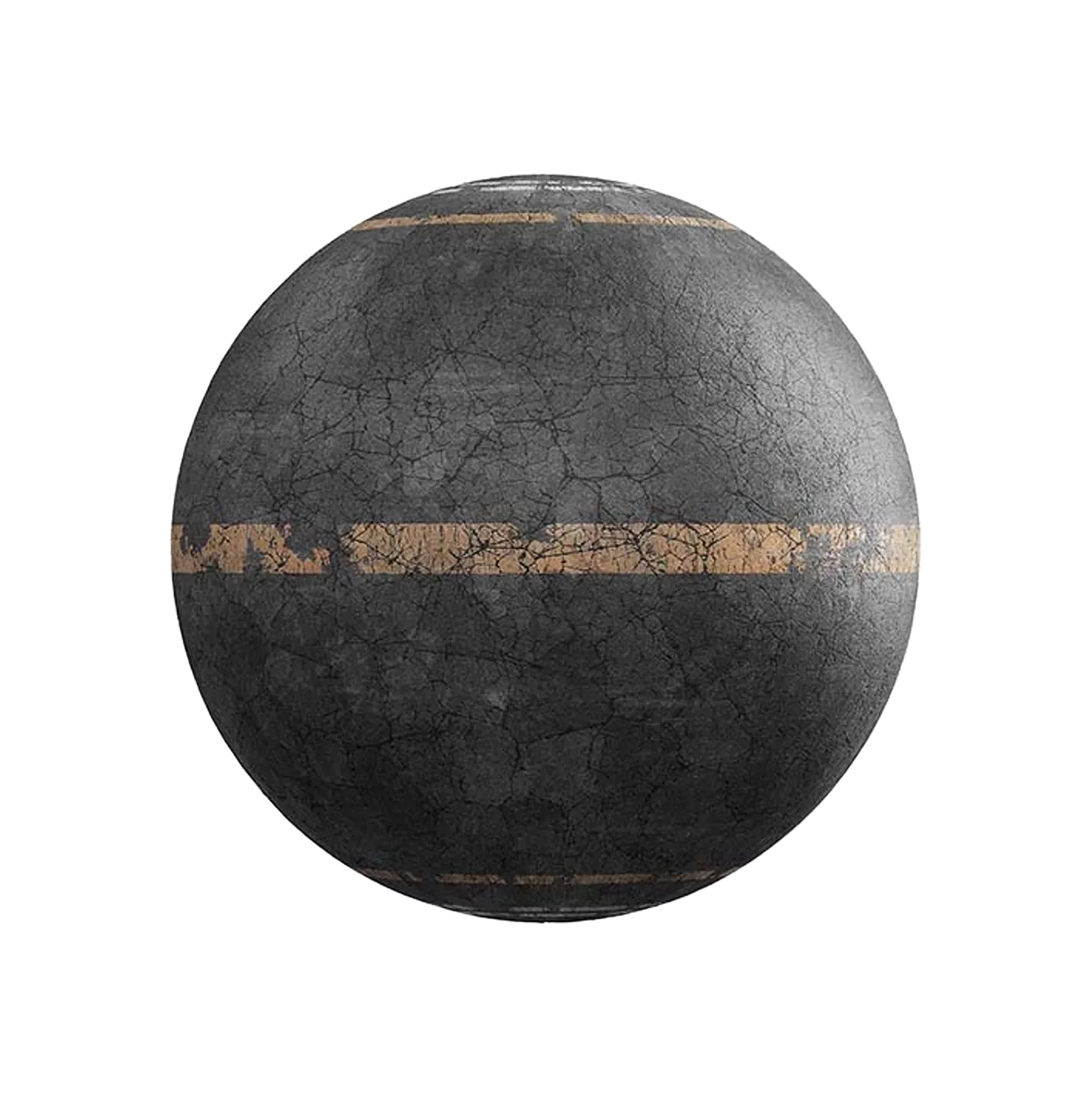 损坏的道路带人行道和车道250609971