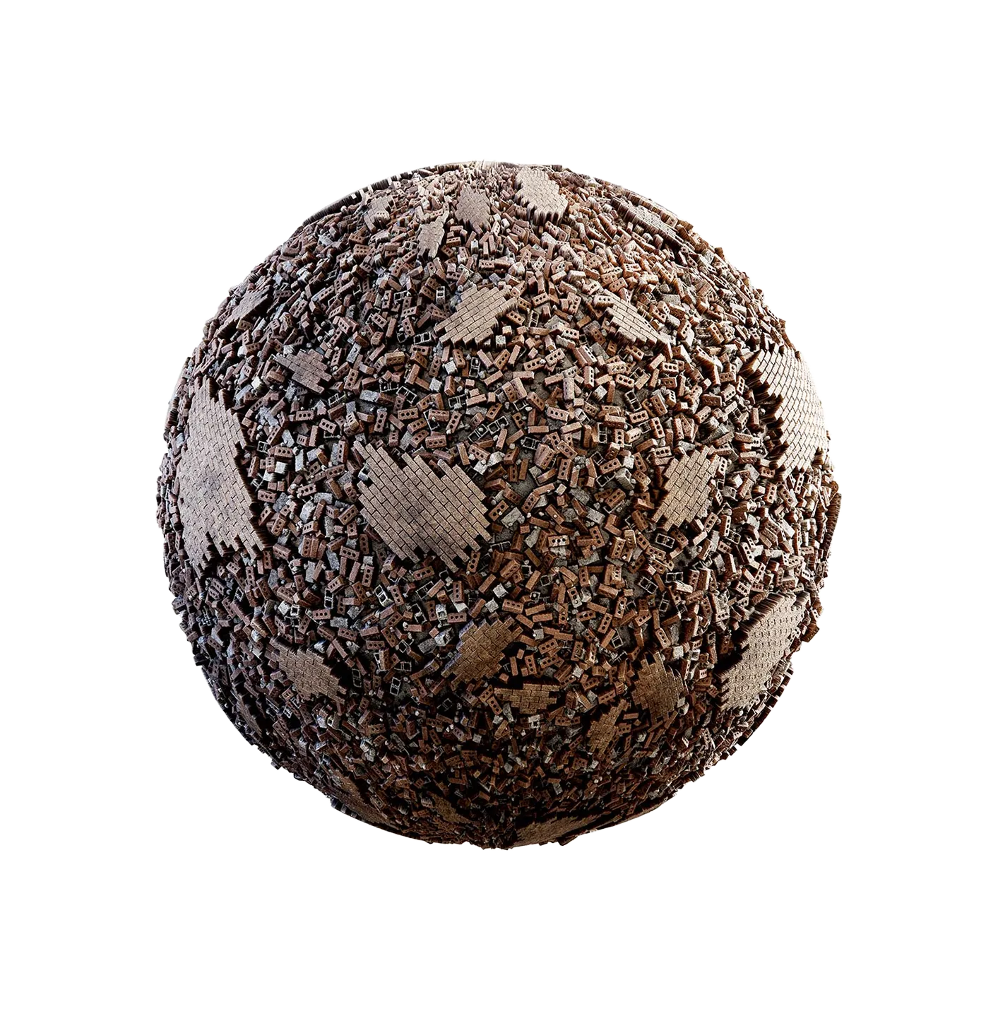 橙色砖碎石250610585