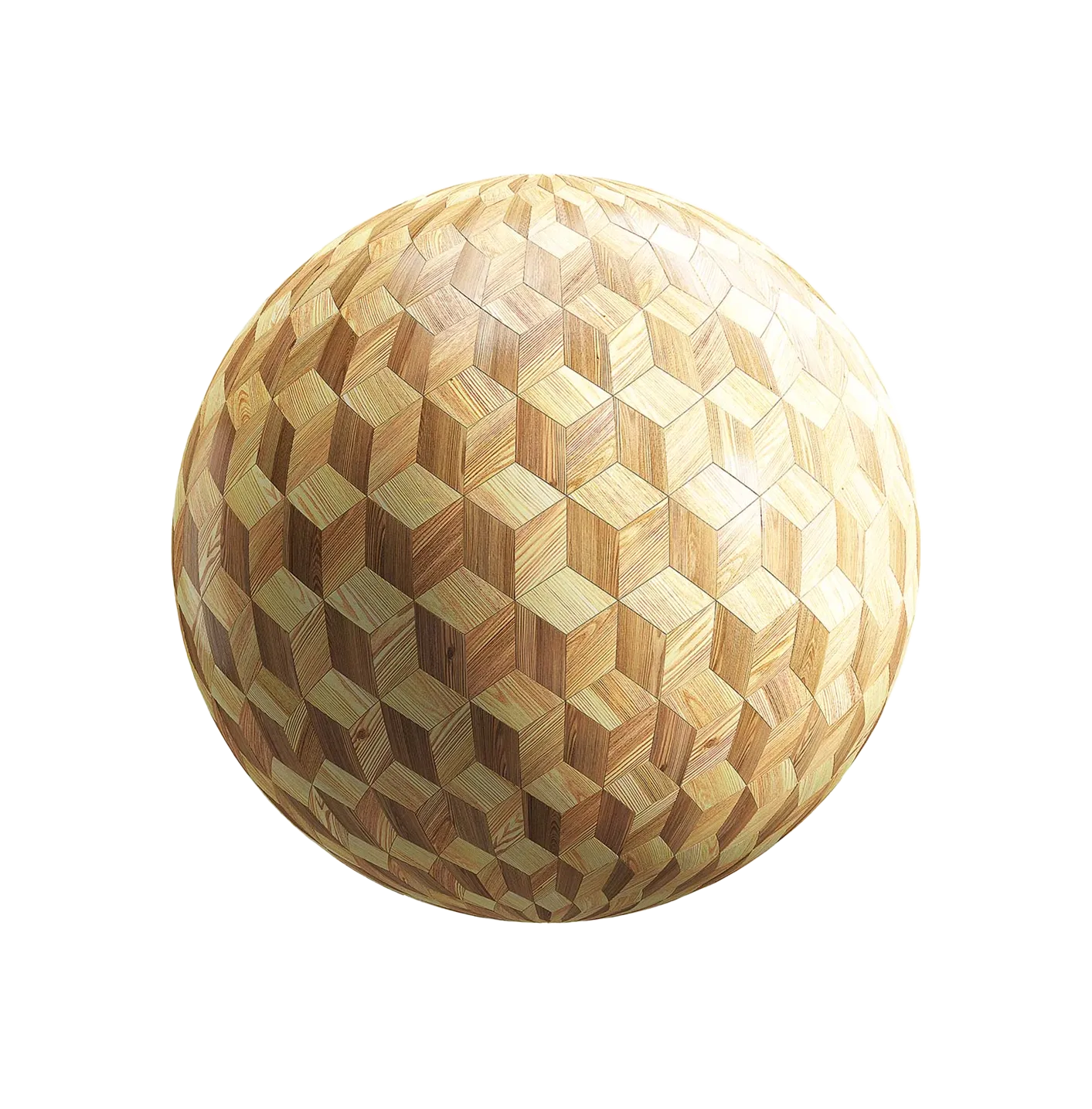 浅色立方体木地板250610536