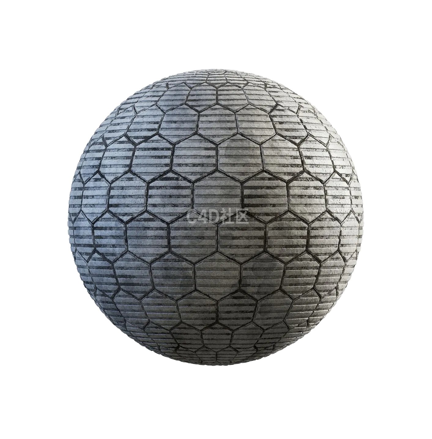 灰色六边形混凝土人行道250610967